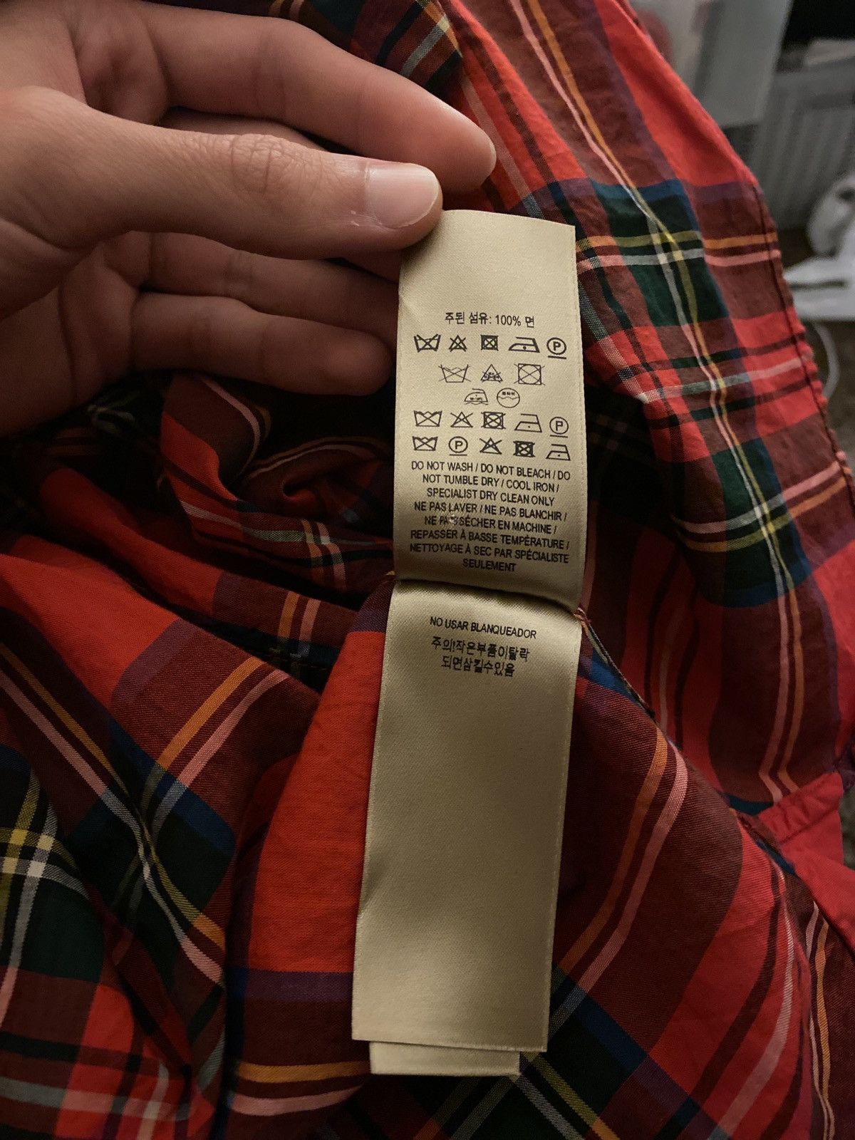 Burberry Burberry Button Up Shirt “Red” | Size M Size US M / EU 48-50 / 2 - 5 Thumbnail