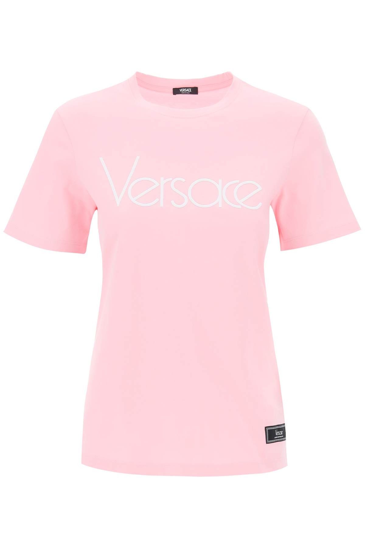 image of Versace 1978 Re-Edition Crew in Pink White, Women's (Size Medium)