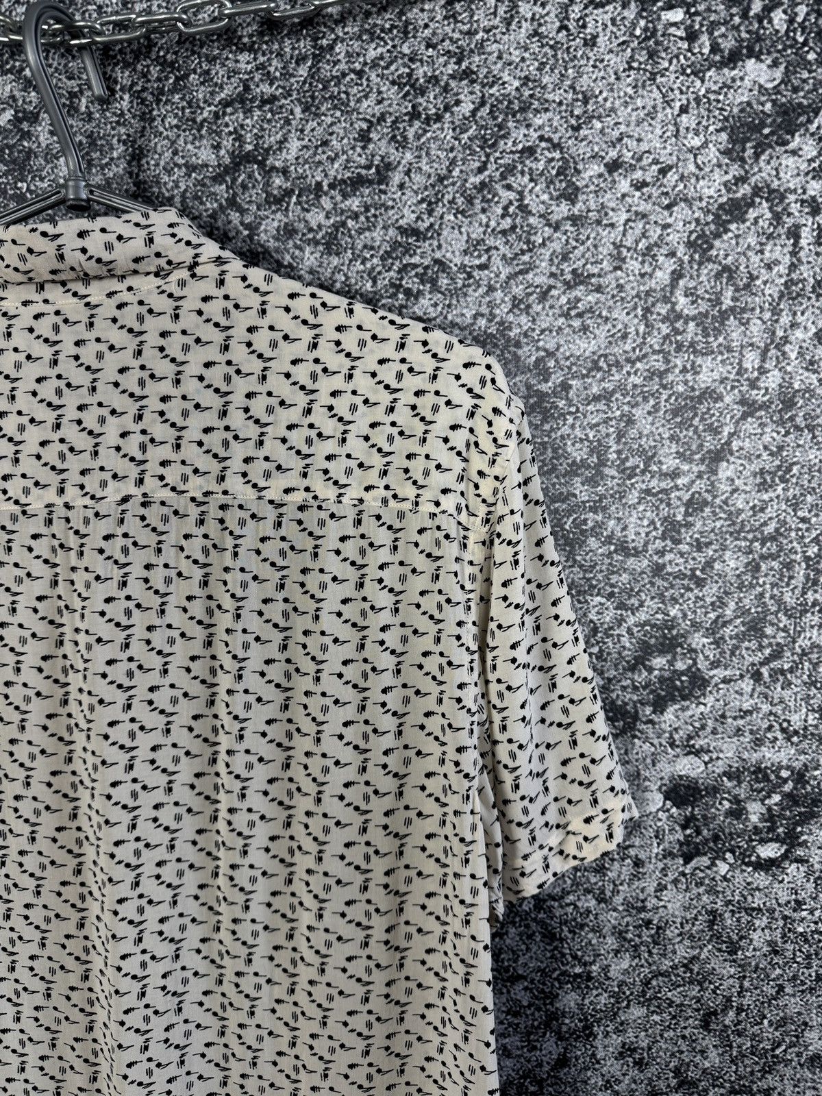Allsaints Men’s Allsaints Notes Short Sleeve Shirt Button Up Size S Size US S / EU 44-46 / 1 - 10 Thumbnail