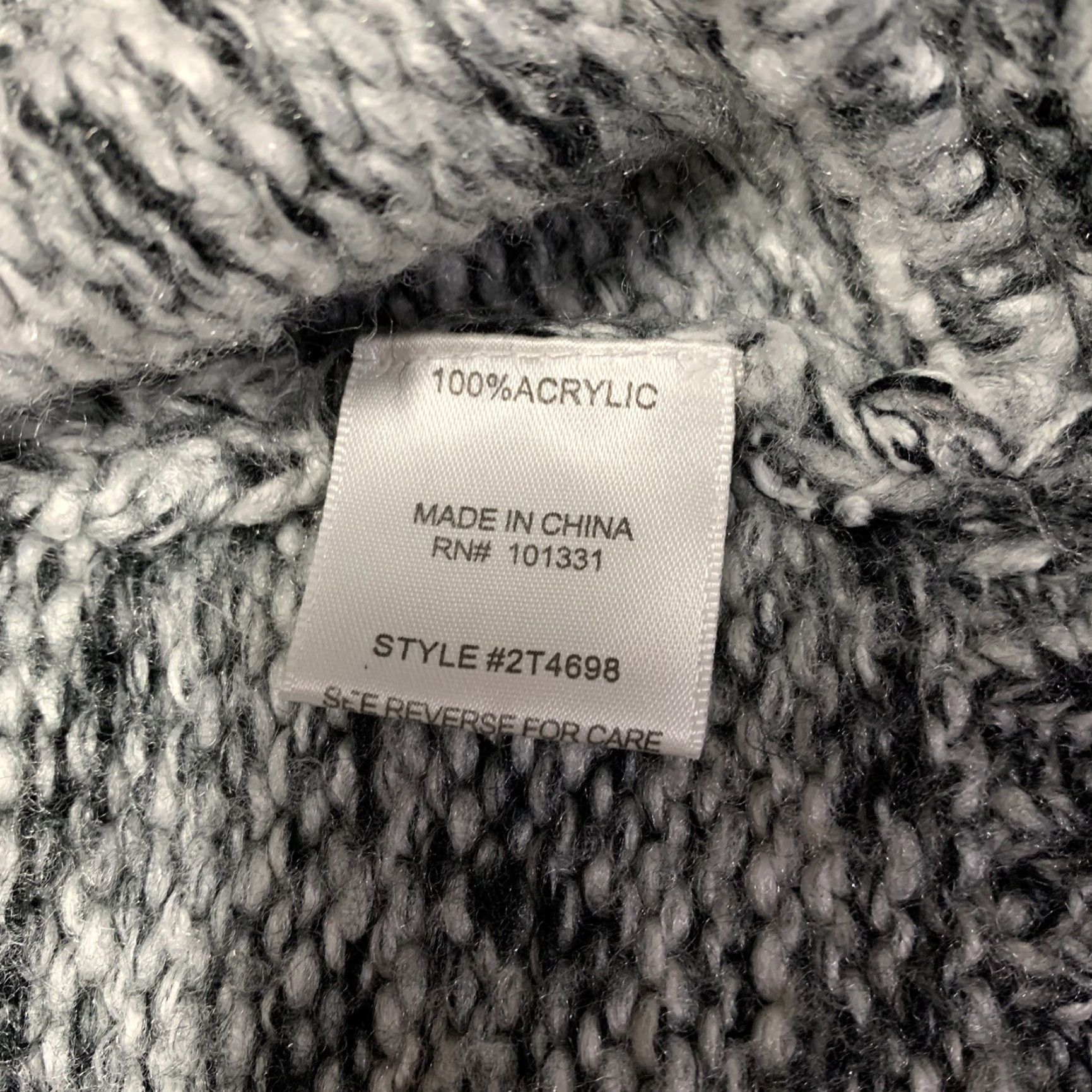 Vintage Charlotte Russe Cardigan Gray Medium Open Front Belted Chunky Knit Sweater Vests Womens Holiday Fall Winter Vintage No Size M / US 6-8 / IT 42-44 - 3 Thumbnail