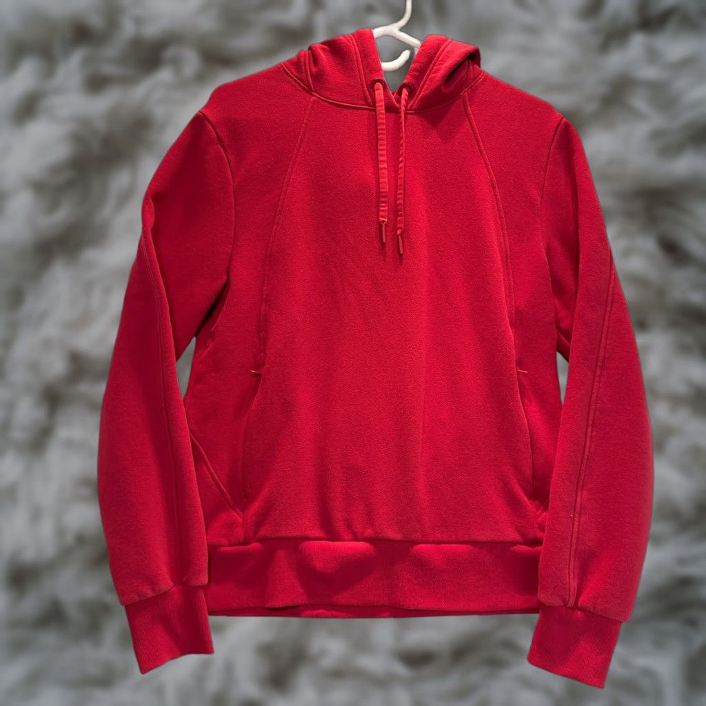 Athleta Athleta Sweatshirt Womens M Red Pullover Hoodie Fleece Retroplush Revive Casual Activewear Size M / US 6-8 / IT 42-44 - 1 Thumbnail