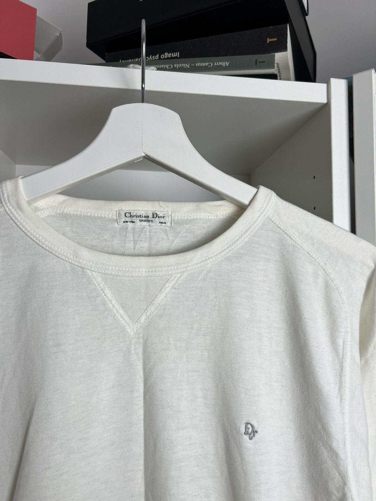 Christian Dior Monsieur × Dior × Vintage Vintage 90s Christian Dior small logo white sweatshirt S y2k Size US S / EU 44-46 / 1 - 5 Thumbnail