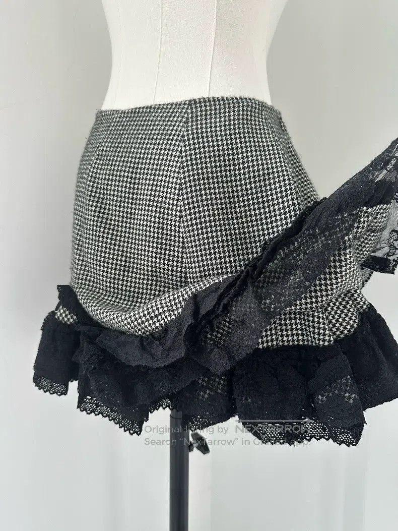 Junya Watanabe Junya Watanabe size M Multi Tiered Lace Hem Skirt Size 23" - 8 Thumbnail