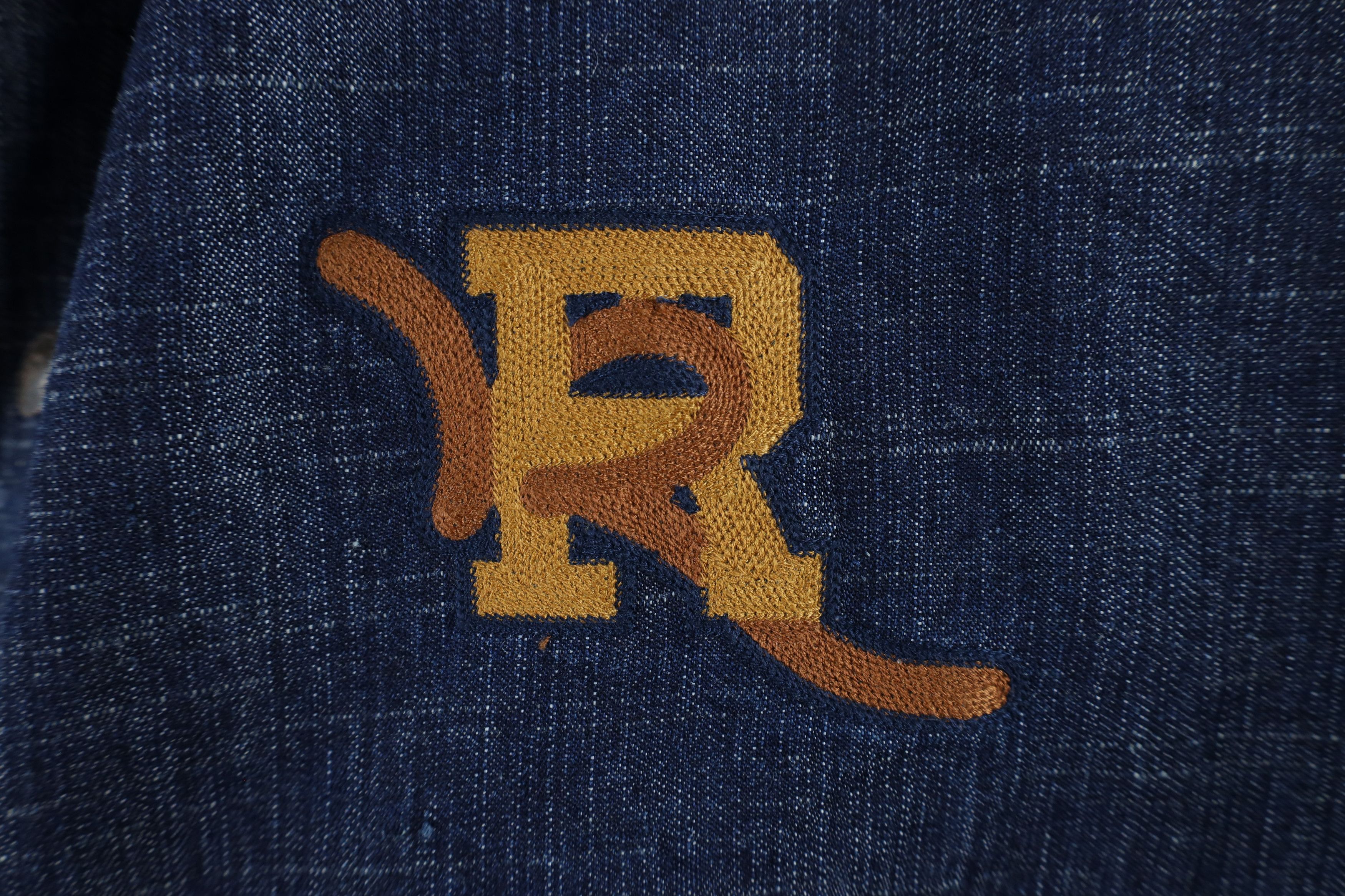 Rocawear × Vintage Vintage Rocawear Out Baggy Chainstitch Denim Bomber Jacket Size US XXL / EU 58 / 5 - 4 Thumbnail