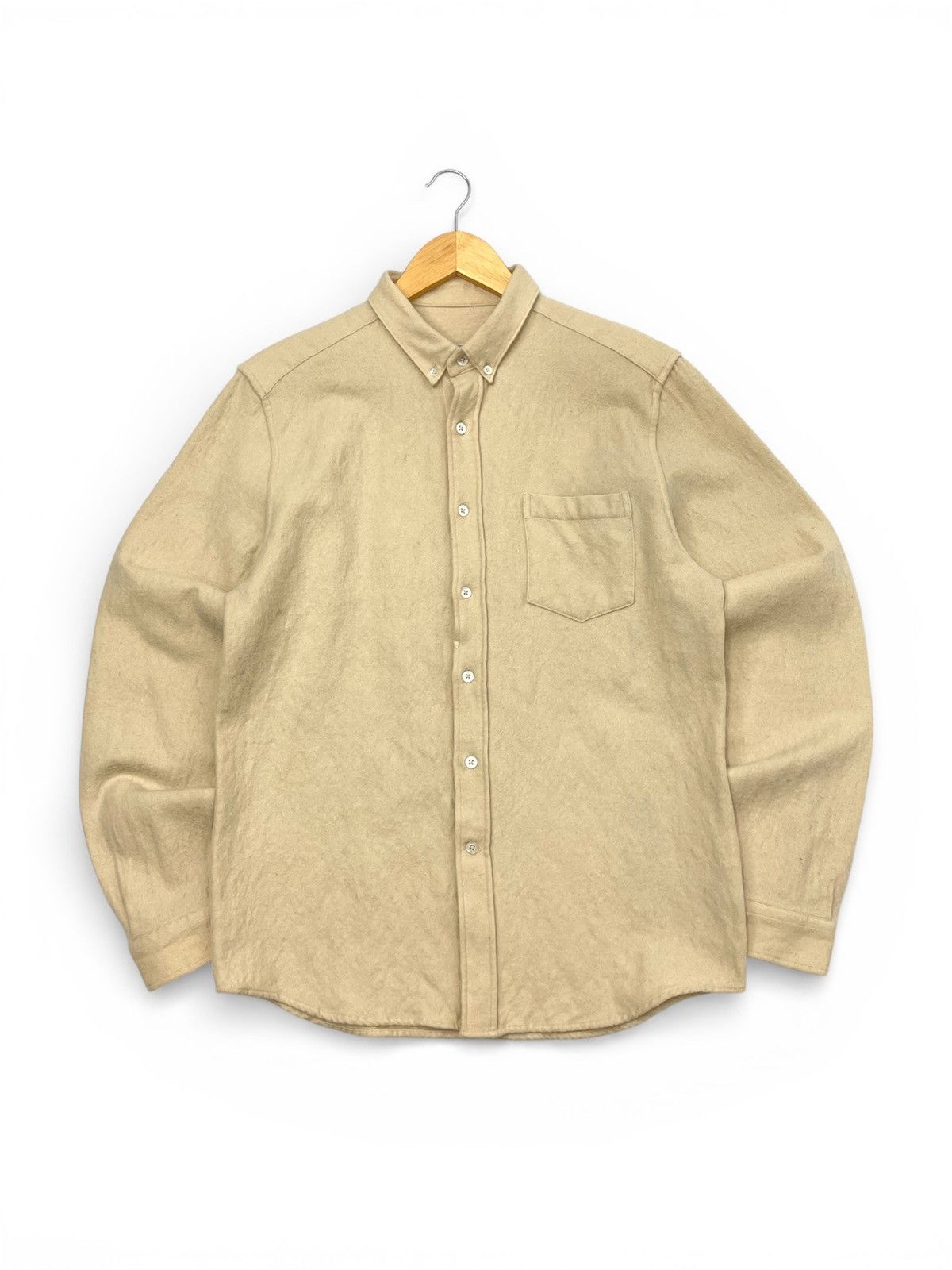 Ami Paris Cotton & Virgin Wool Shirt – Size 42