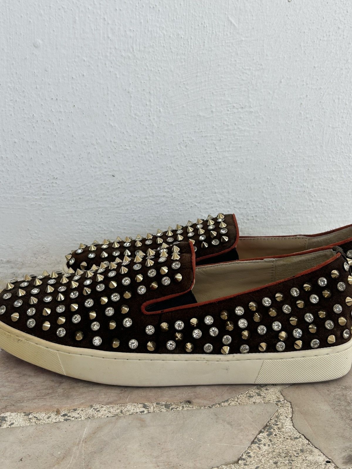 Christian Louboutin Christian Louboutin Crystal Dandelion Spikes Loafers UK8.5 Size US 8.5 / EU 41-42 - 7 Thumbnail