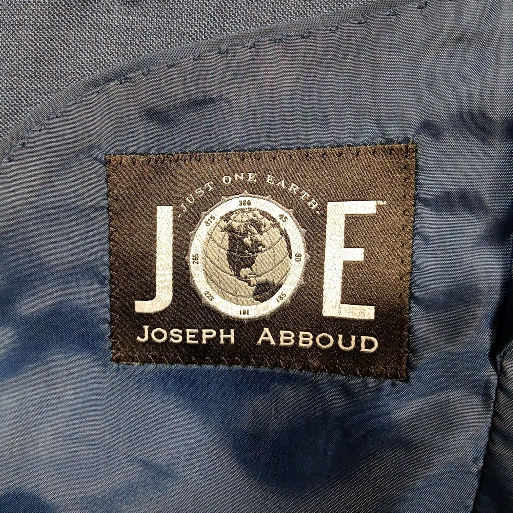 Joseph Abboud VINTAGE: No - Joseph Abboud JOE Wool Blazer Men 42L Blue Two Button Sport Coat Size 42R - 4 Thumbnail