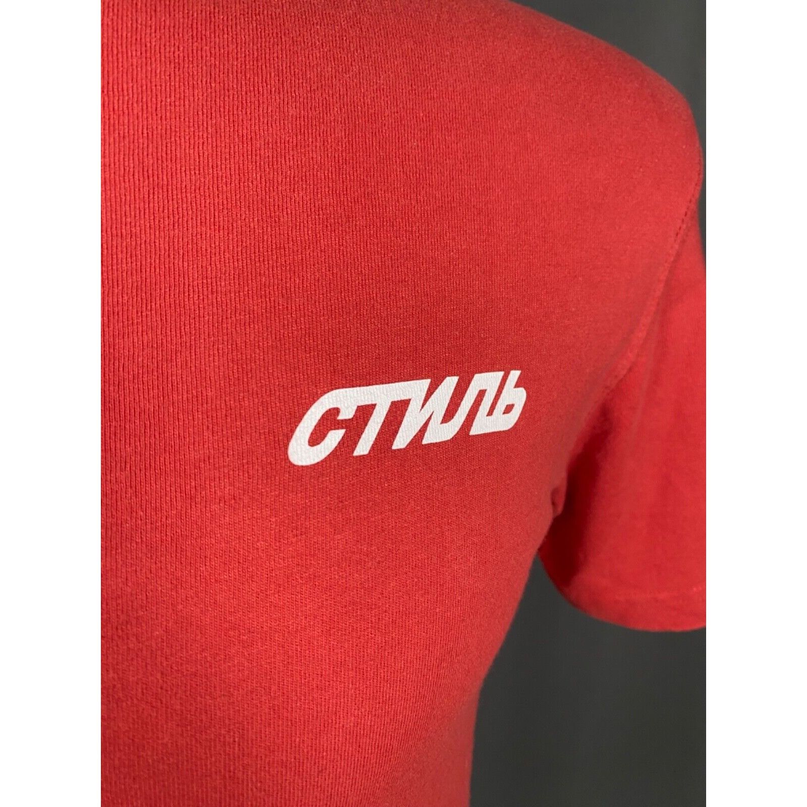 Heron Preston Heron Preston Big Logo Men's Red T-Shirt Size S Size US S / EU 44-46 / 1 - 8 Thumbnail