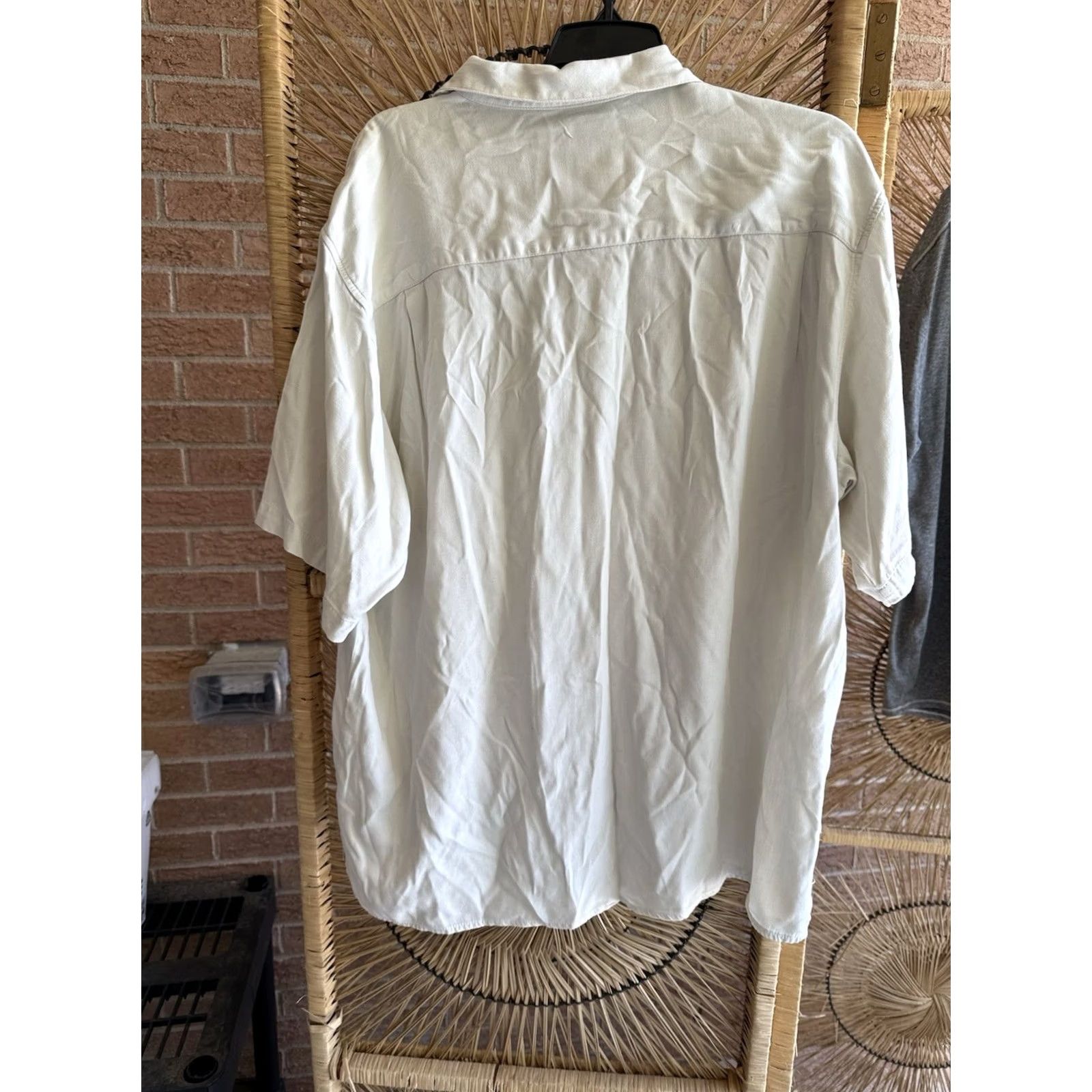 Vintage VINTAGE Silk Shirt Mens XL 100% Silk Button Up Golf Theme EUC Shirt Size US XL / EU 56 / 4 - 5 Thumbnail