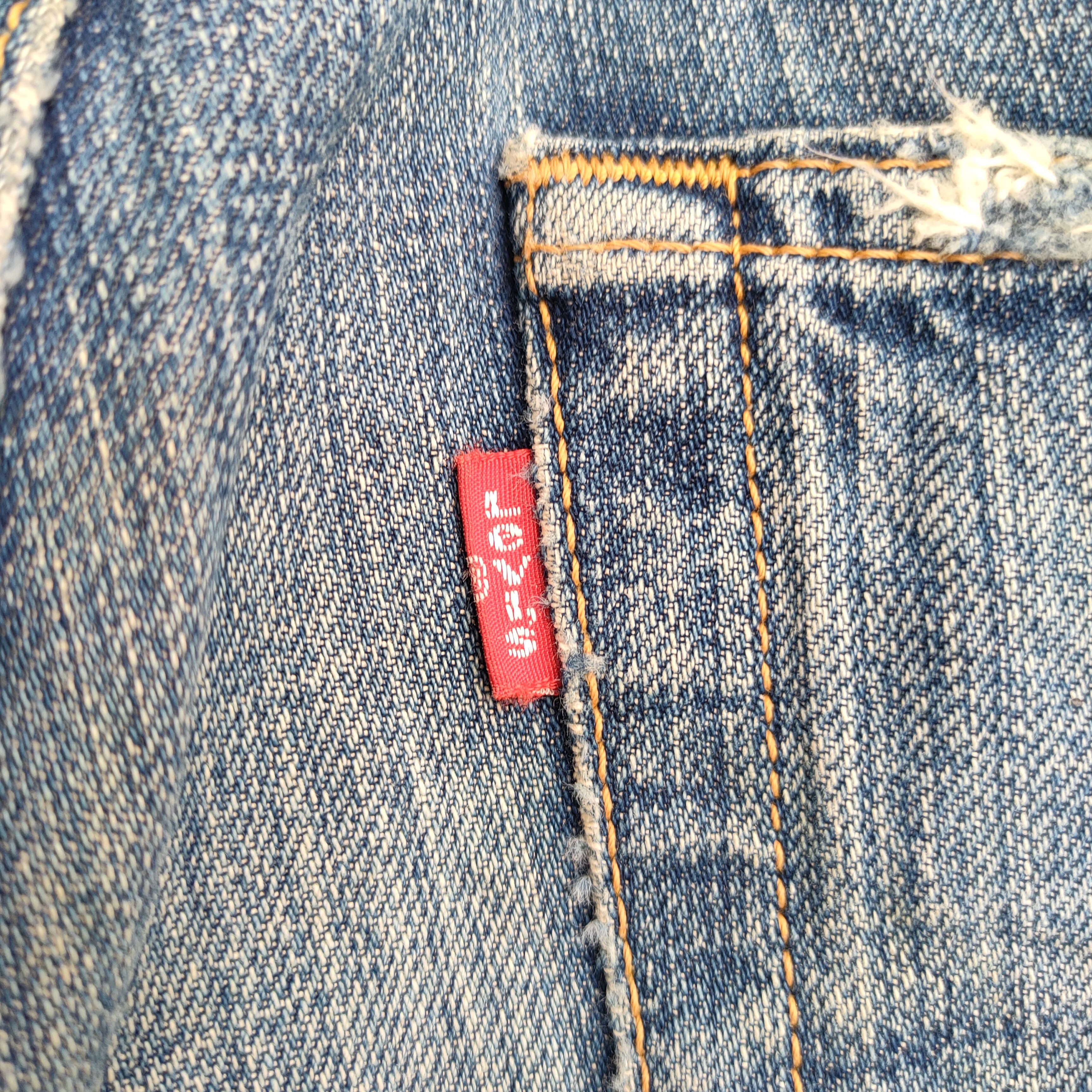 Levi's vintage Levi's 501 faded jeans denim pants Size US 33 - 12 Thumbnail