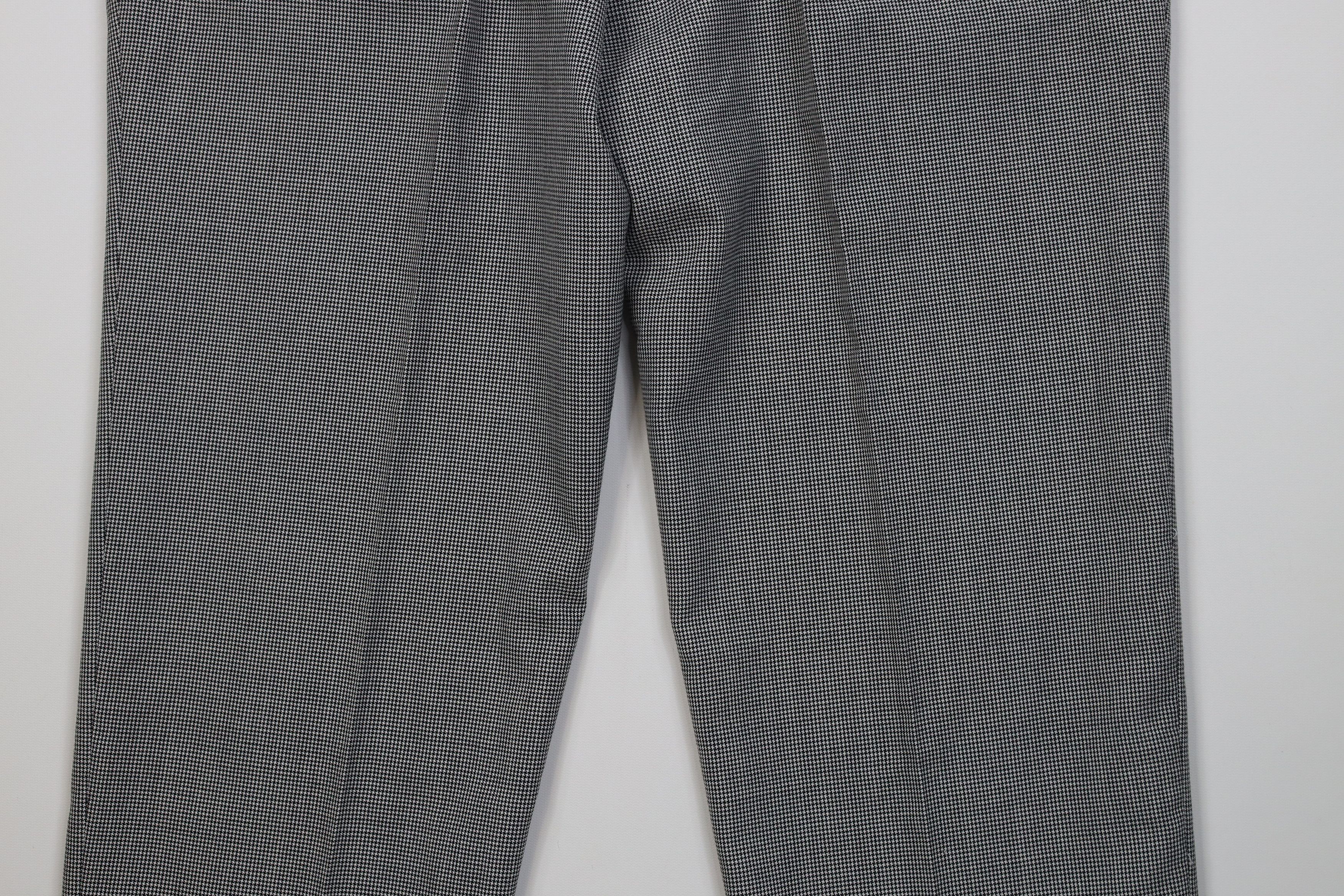 Vintage Vtg 90s Streetwear Knit Wide Leg Chino Pants Houndstooth Size US 36 / EU 52 - 10 Thumbnail