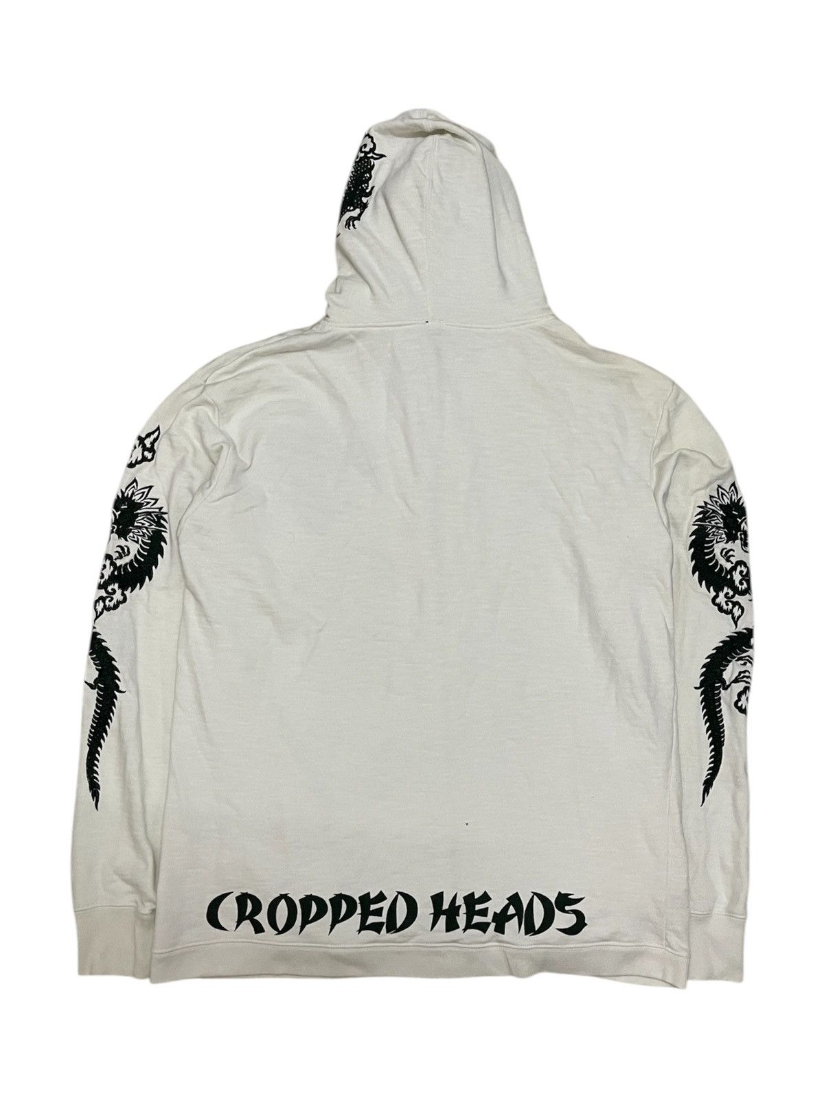 Karakuri Tamashii Y2K Cropped Heads Embroidered Sukajan Dragon Zipper Hoodie Size US L / EU 52-54 / 3 - 2 Thumbnail