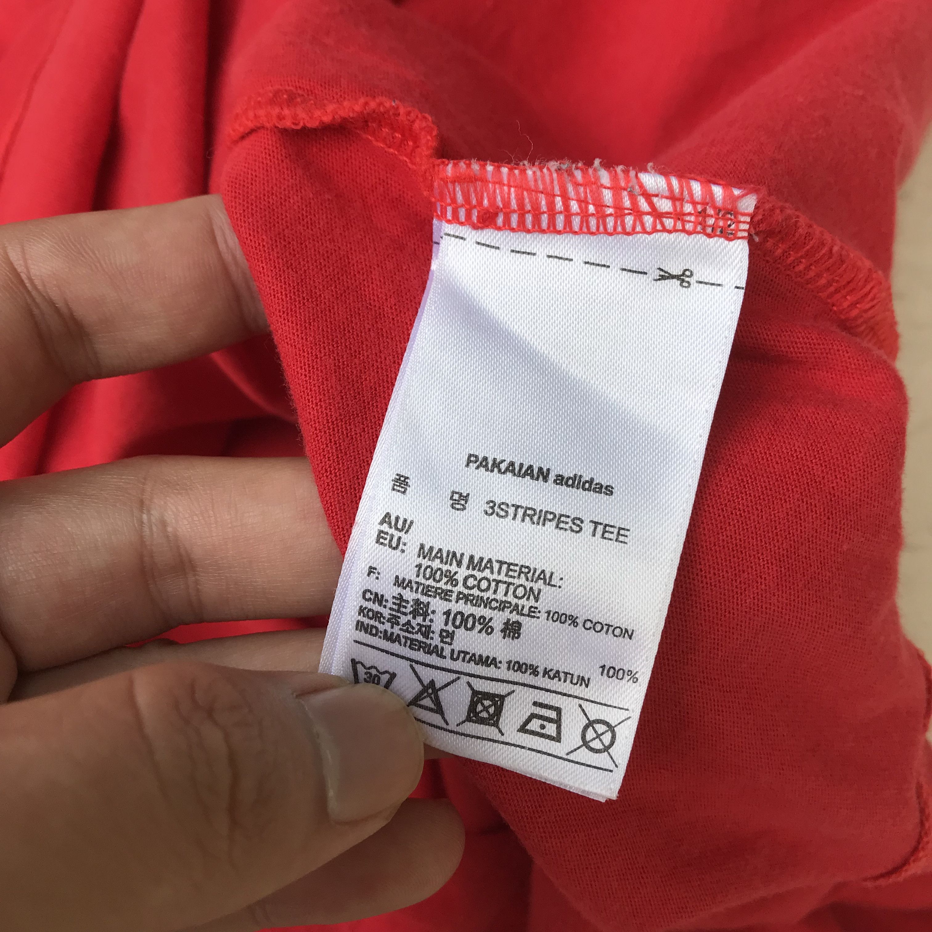 Adidas Vintage Adidas Red Ringer Tee Tshirt bloody red Size M Size US M / EU 48-50 / 2 - 4 Thumbnail