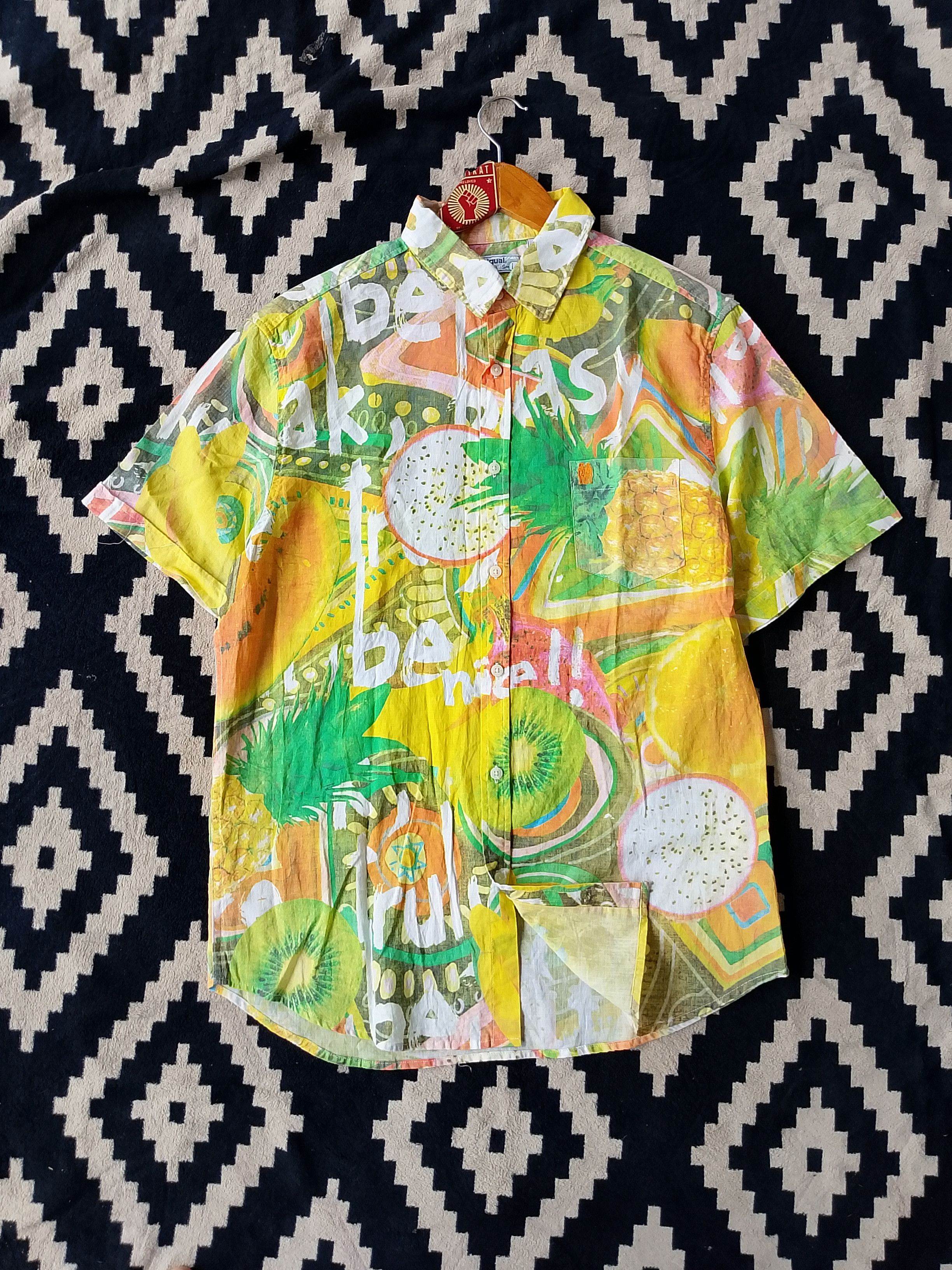 Desigual 90s Y2K Desigual Psychedelic Art Shirt Retro Underground Size US L / EU 52-54 / 3 - 2 Thumbnail