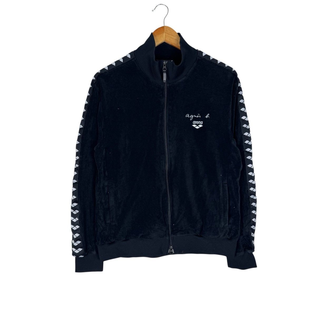 agnes b. ☀️AGNES B X ARENA VELVET ZIPPER JACKET Size US M / EU 48-50 / 2 - 2 Thumbnail
