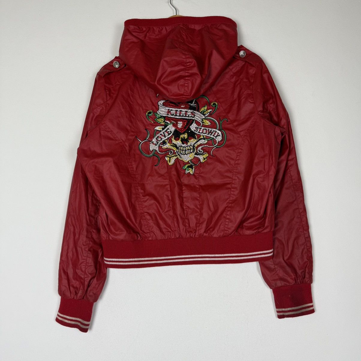 Japanese Brand LOVE KILLS SLOWLY Japanese Studded Skull Bomber Jacket Size US M / EU 48-50 / 2 - 1 Thumbnail