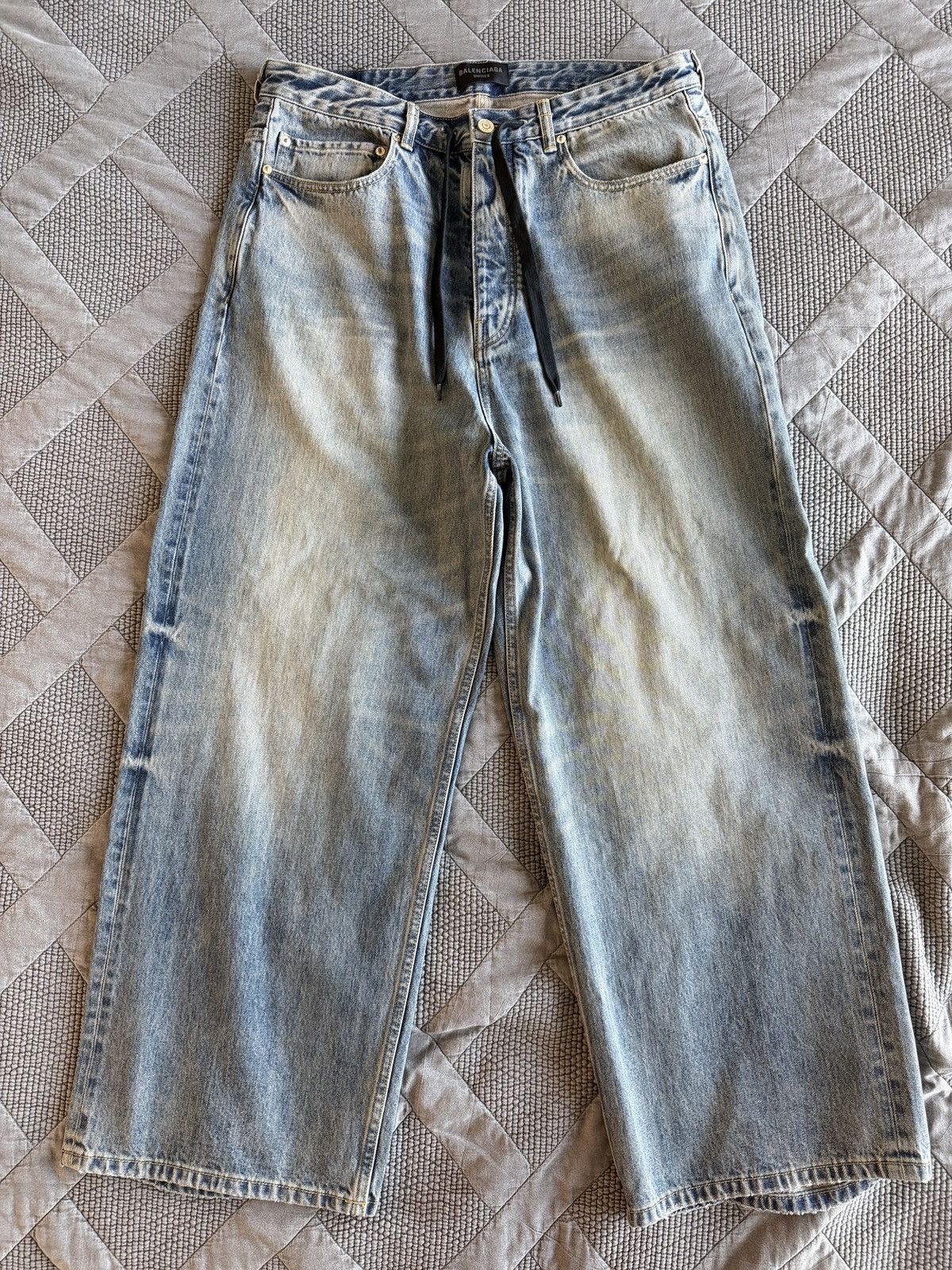 Balenciaga Balenciaga Drawstring Jeans Size US 34 / EU 50 - 1 Thumbnail