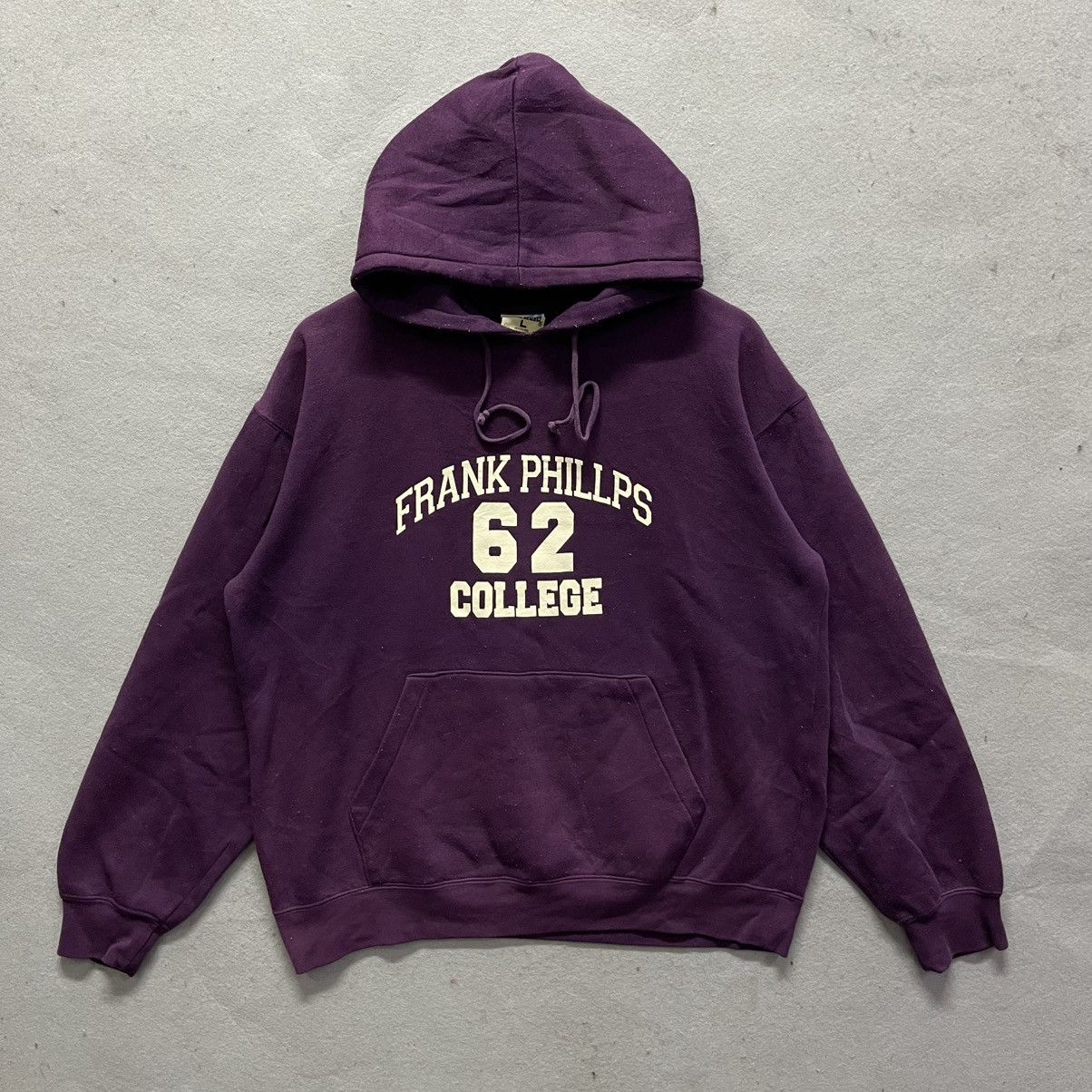 Vintage Frank Phillips College Hoodie  USA Collegiate Style