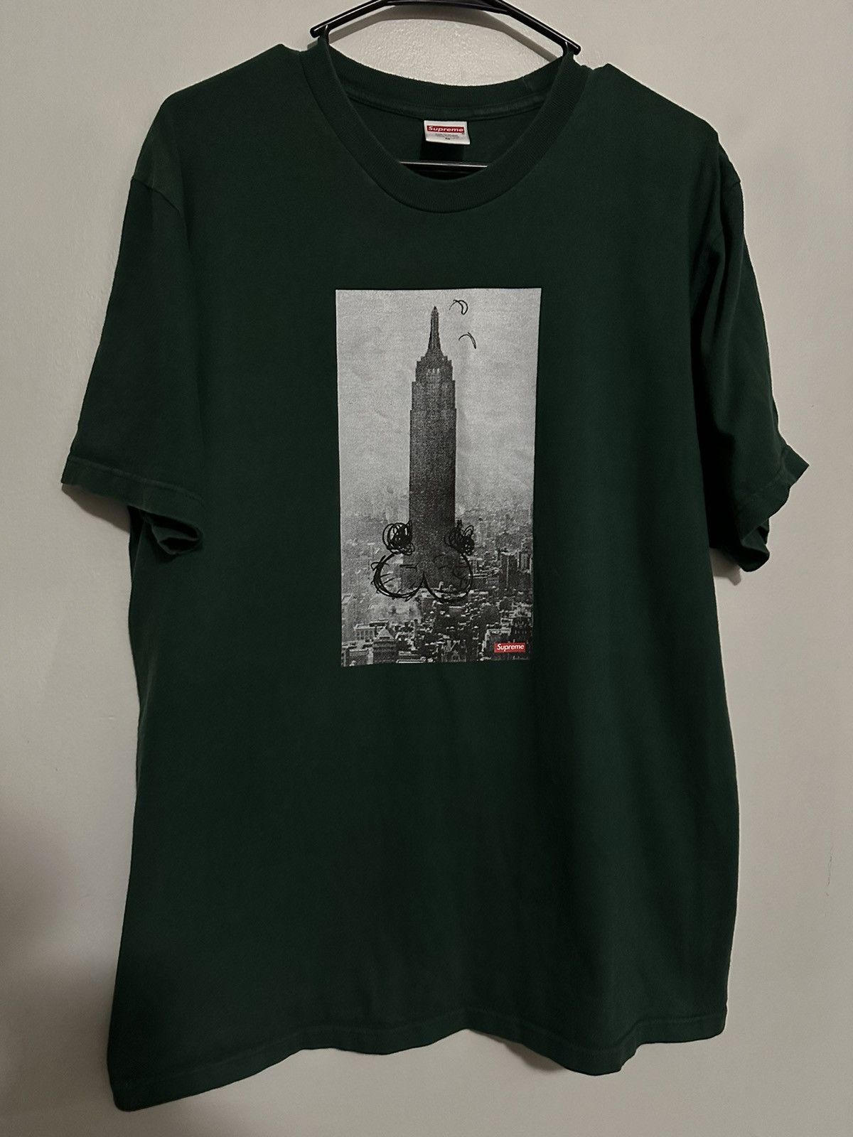 トップス Supreme the empire state building tee Supreme Mike Kelley The Empire State Building Tee Black