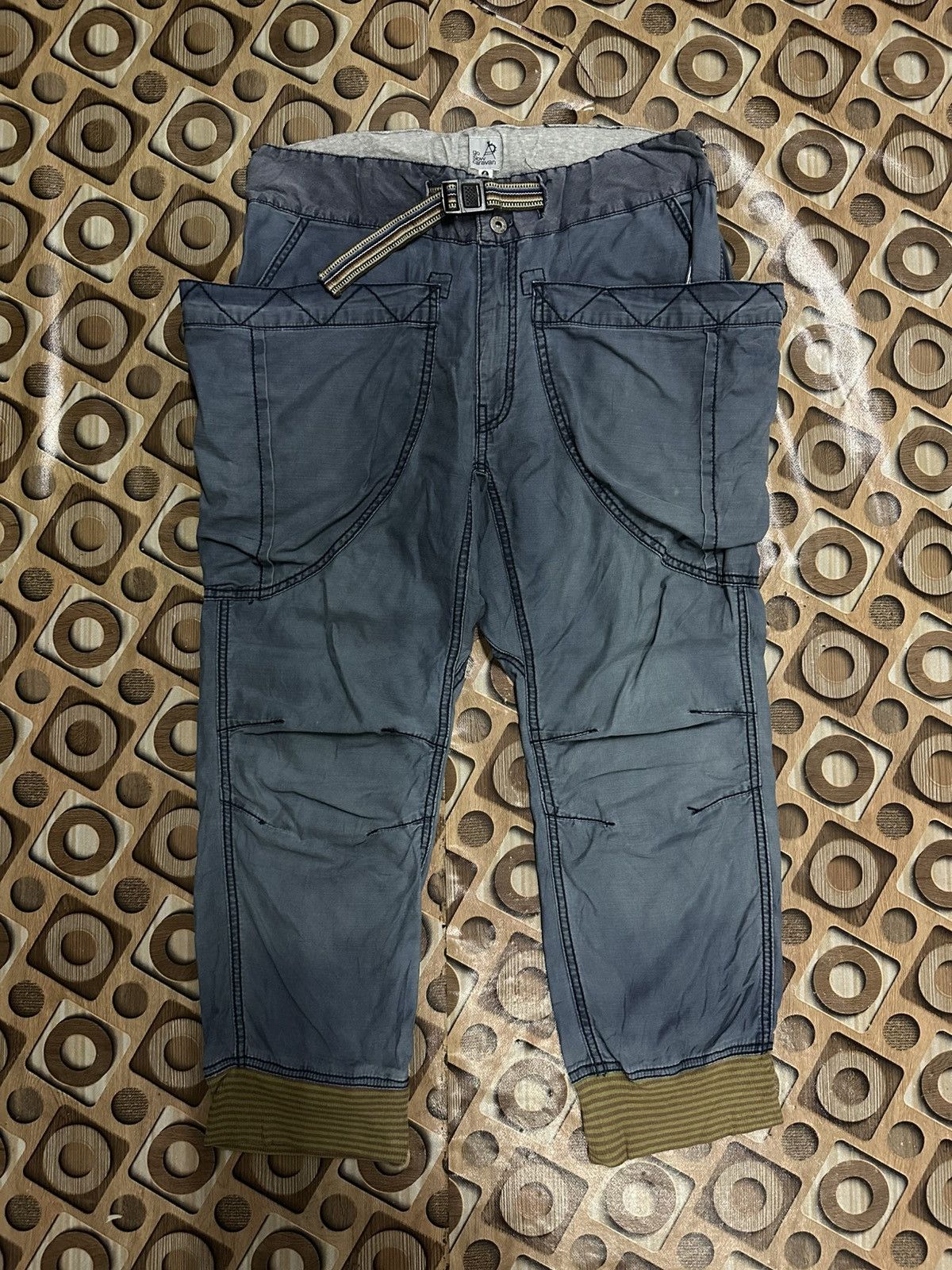 go slow caravan BIG POCKET ‼️Vintage GO SLOW CARAVAN Japan Faded Ankle Pants Size US 33 - 2 Thumbnail