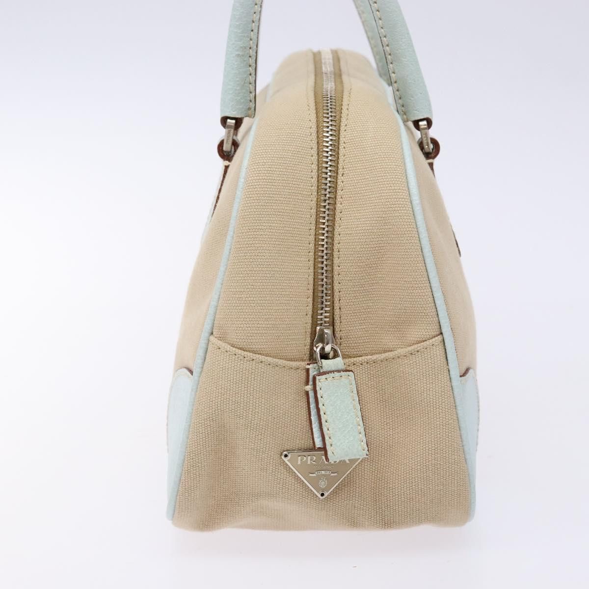 Prada PRADA Hand Bag Canvas Beige Silver Size ONE SIZE - 5 Thumbnail