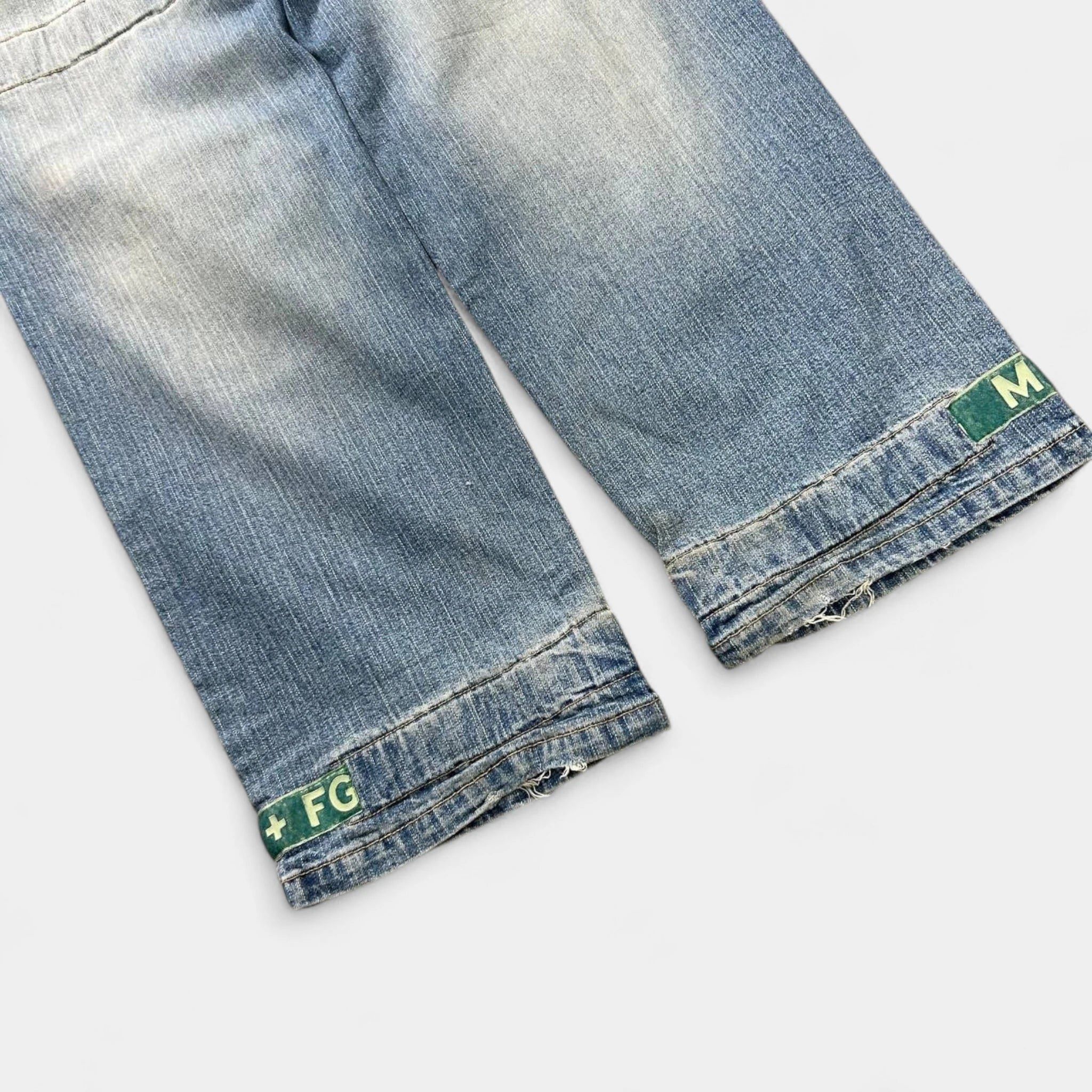 Marithe + Francois Girbaud Marithé + François Girbaud Classic Light Blue Cargo Denim Pa Size US 34 / EU 50 - 7 Thumbnail