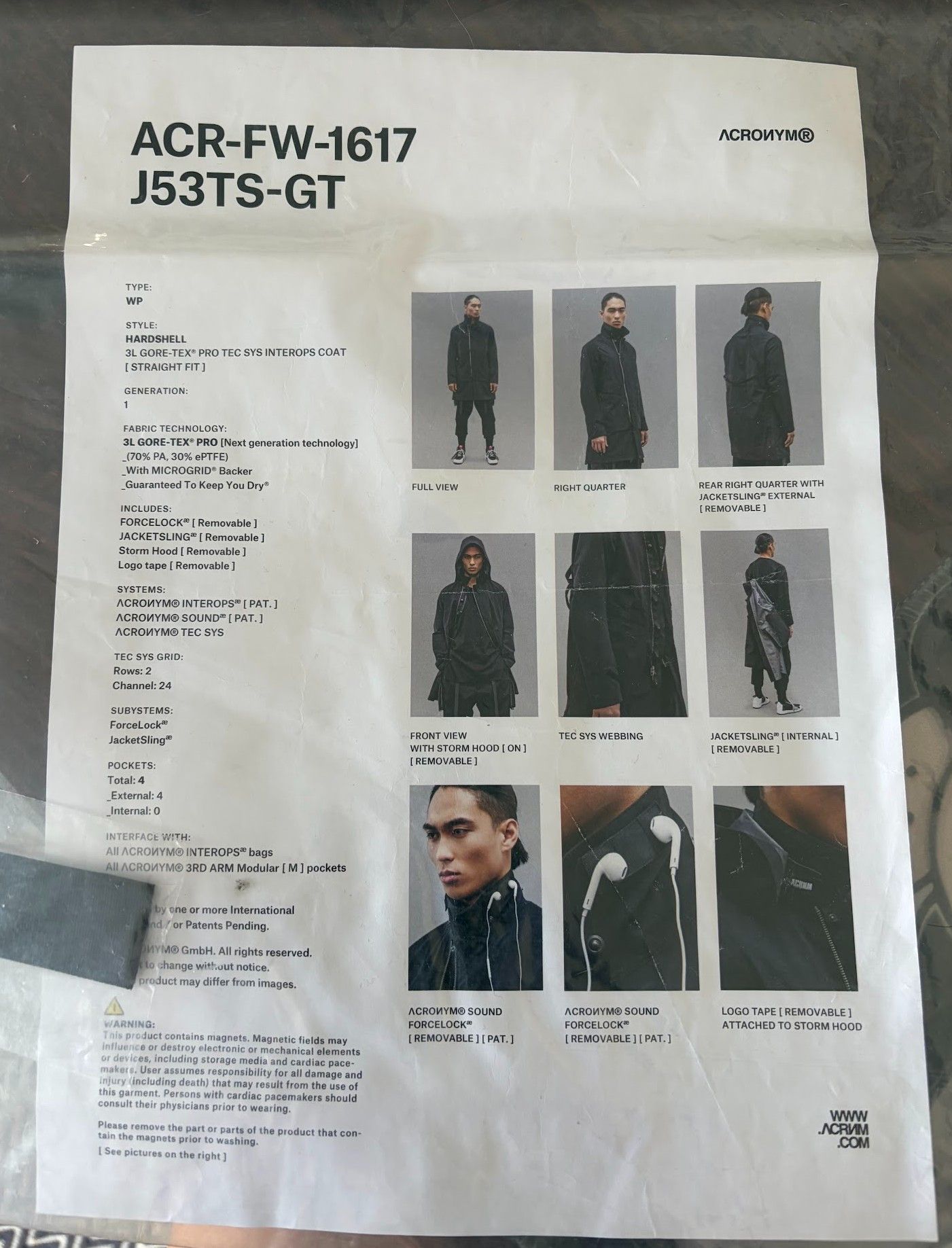 Acronym J53TS-GT Size US S / EU 44-46 / 1 - 2 Thumbnail