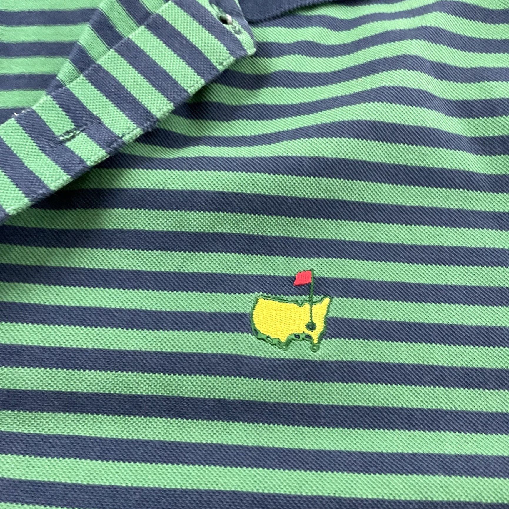 Vintage Masters Collection Short Sleeve Striped Golf Polo Shirt Men's XL Green Size US XL / EU 56 / 4 - 3 Thumbnail