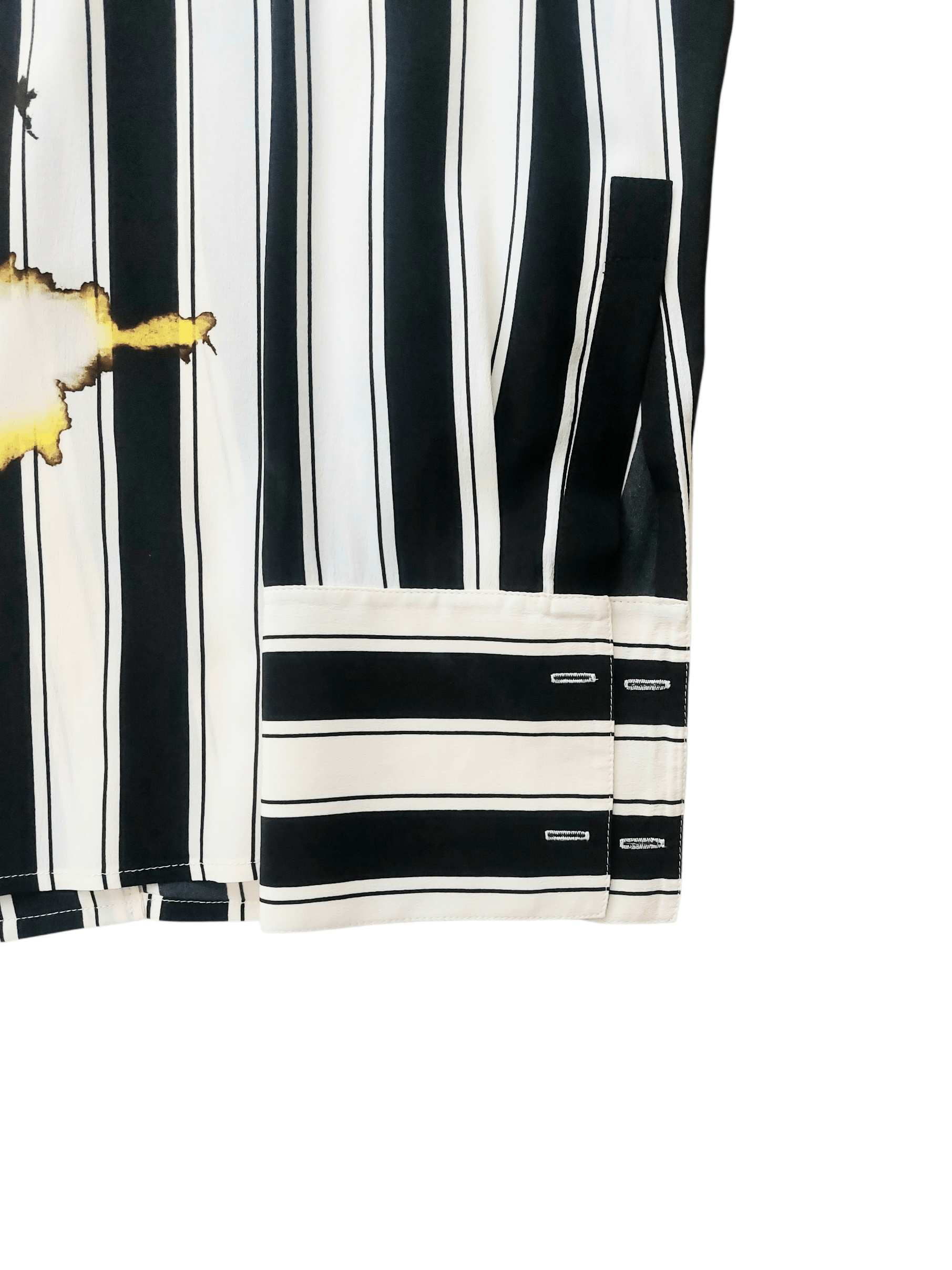 Haider Ackermann Haider Ackermann SS 2017 Striped Flame Print Silk Shirt Size US S / EU 44-46 / 1 - 11 Thumbnail