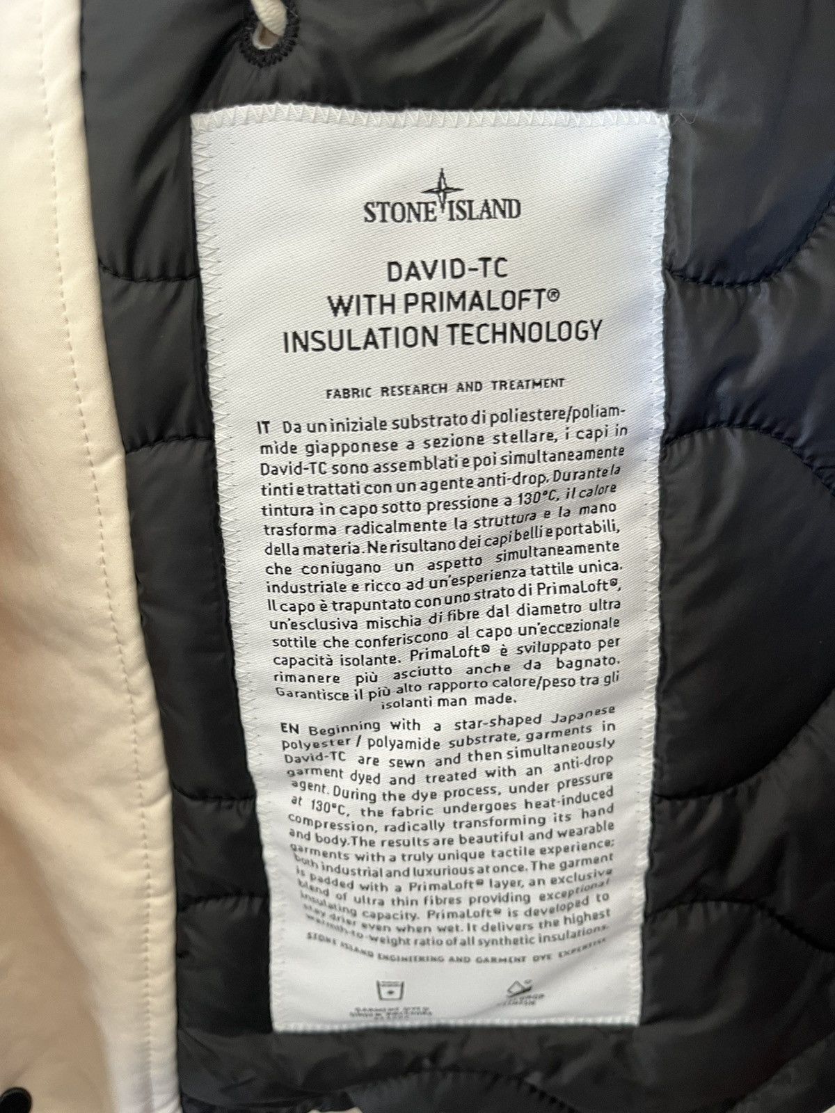 Stone Island Stone Island David-TC jacket with Primaloft insulation Size US L / EU 52-54 / 3 - 6 Thumbnail