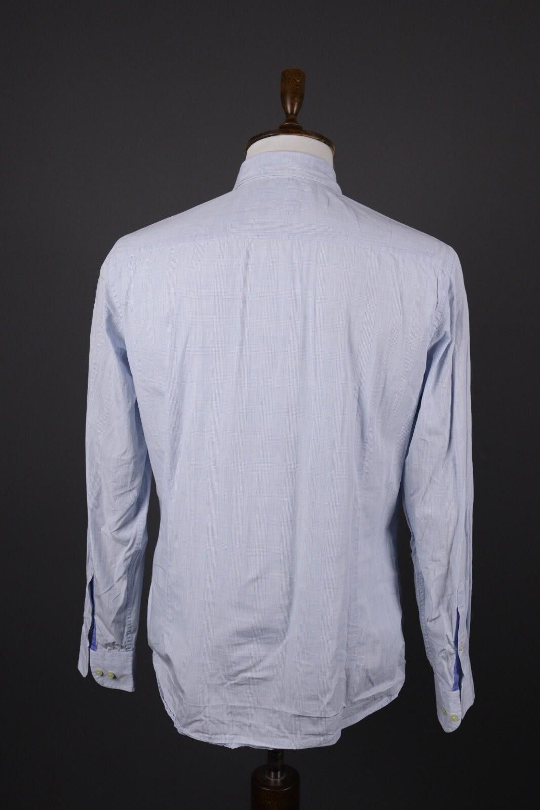 Designer Hackett London Slim Fit Long Sleeve Button Down Shirt Size L Size US L / EU 52-54 / 3 - 6 Thumbnail