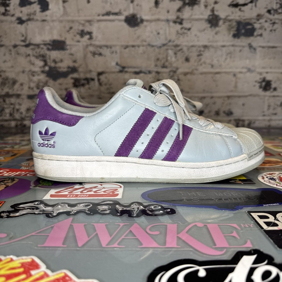 Adidas Adidas Originals Superstar II TL 014546 Grey Purple Sz 9.5 Size US 9.5 / EU 42-43 - 3 Thumbnail