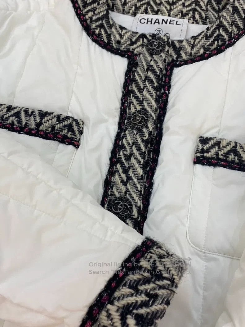 Chanel Chanel Forest Series Popular White Cotton Clothes coat Size XS / US 0-2 / IT 36-38 - 4 Thumbnail