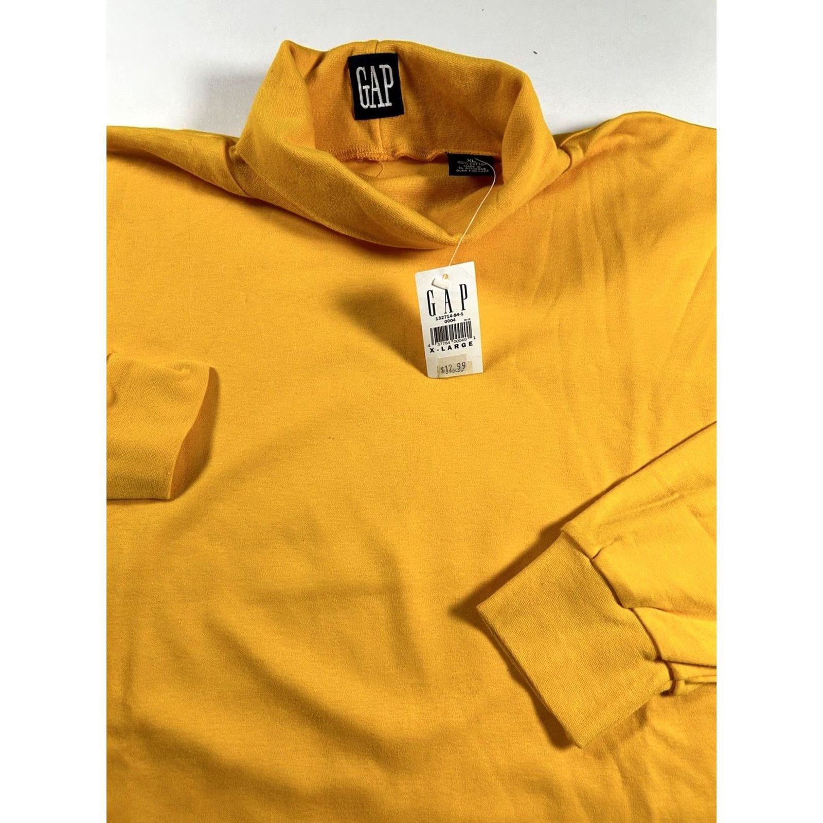 Gap VINTAGE GAP Turtleneck Shirt Golden Yellow Men’s XL Long Sleeve 90s Size US XL / EU 56 / 4 - 2 Thumbnail