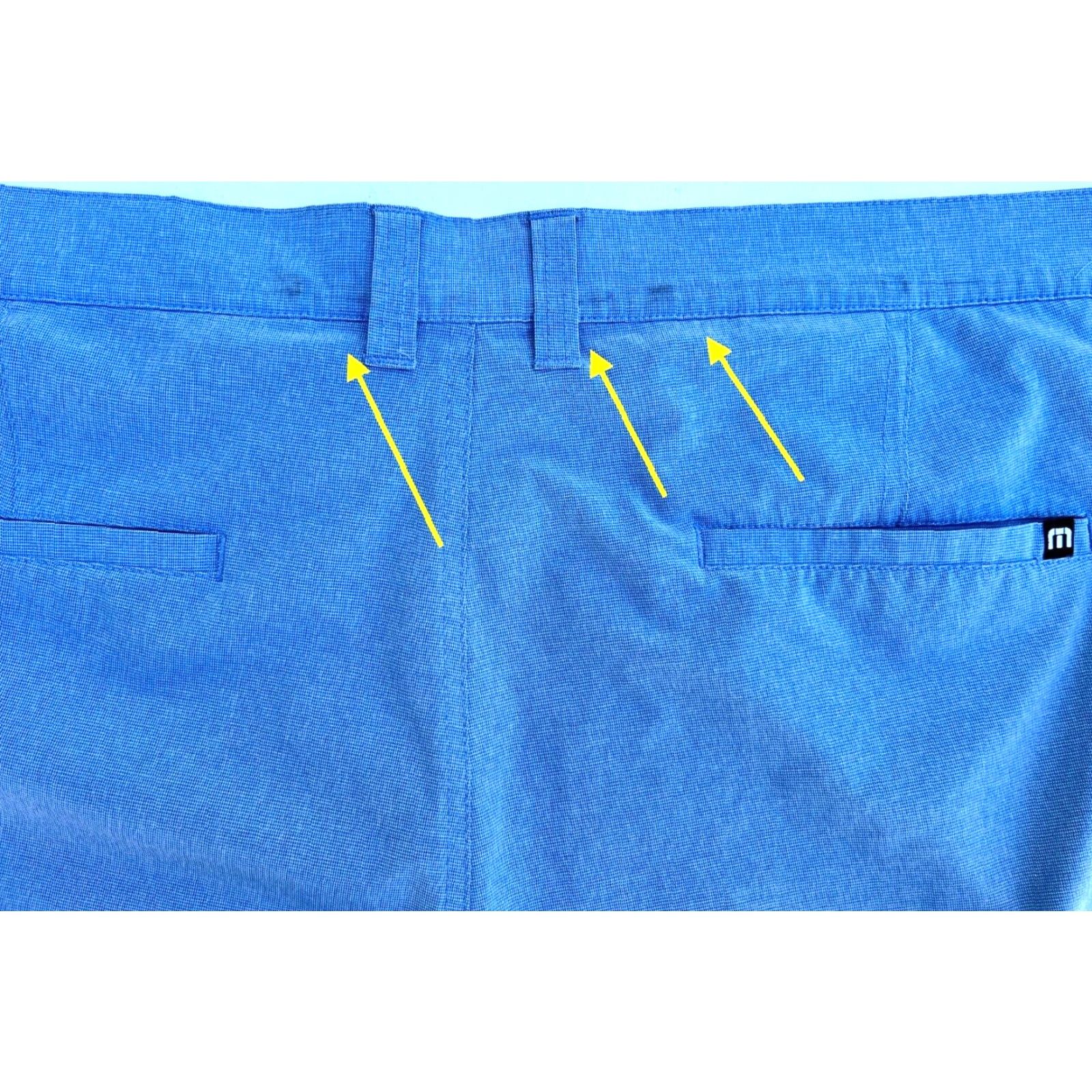 TravisMathew Travis Mathew Mens Shorts 40 Blue Flat Front Pockets Lightweight Regular Chino Outdoor Preppy Sports Size US 40 / EU 56 - 7 Thumbnail