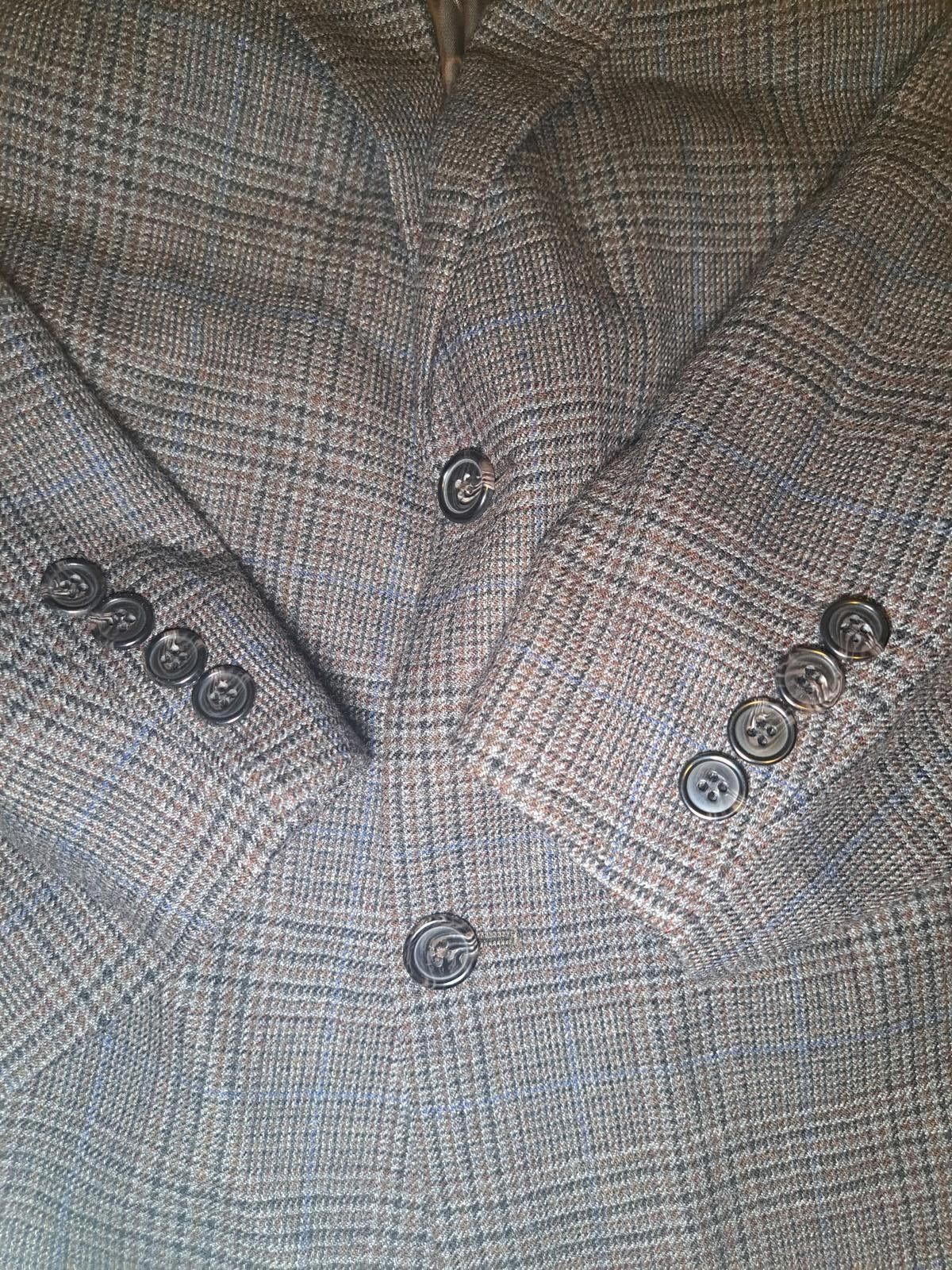 Polo Ralph Lauren Ralph Lauren Sport Coat Mens 50R Gray Glen Plaid Wool Size 50R - 5 Thumbnail