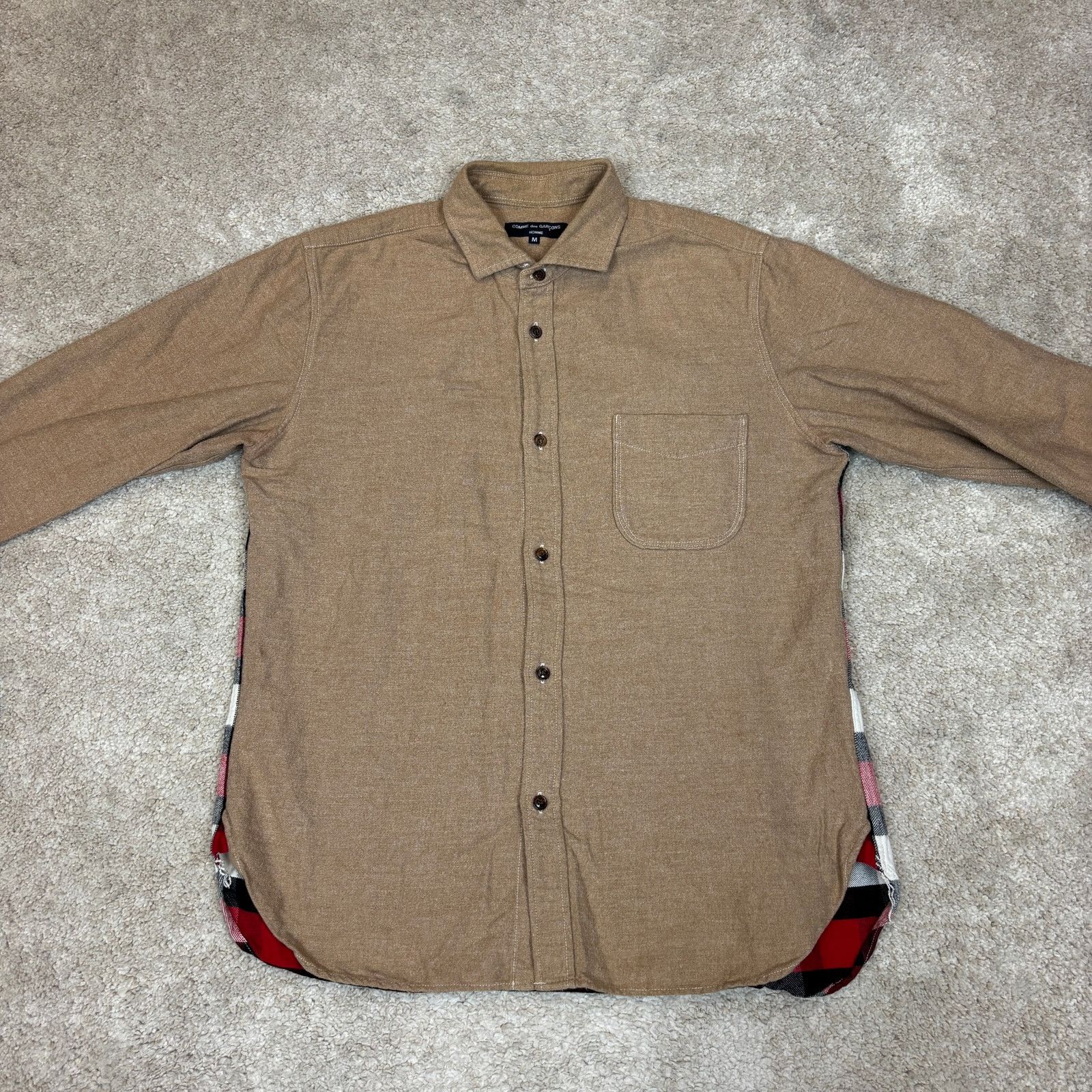 Comme des Garcons Comme des Garcons Homme Docking Flannel Button Up Men's M Size US M / EU 48-50 / 2 - 2 Thumbnail
