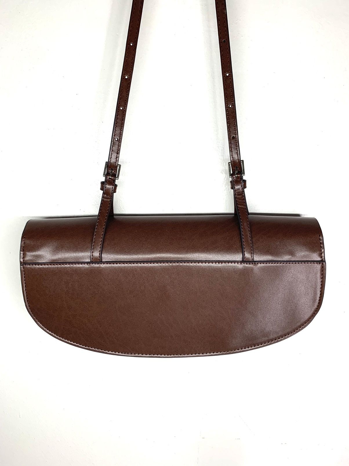 Designer Charles & Keith Brown Single Handle Shoulder Bag Size ONE SIZE - 4 Thumbnail