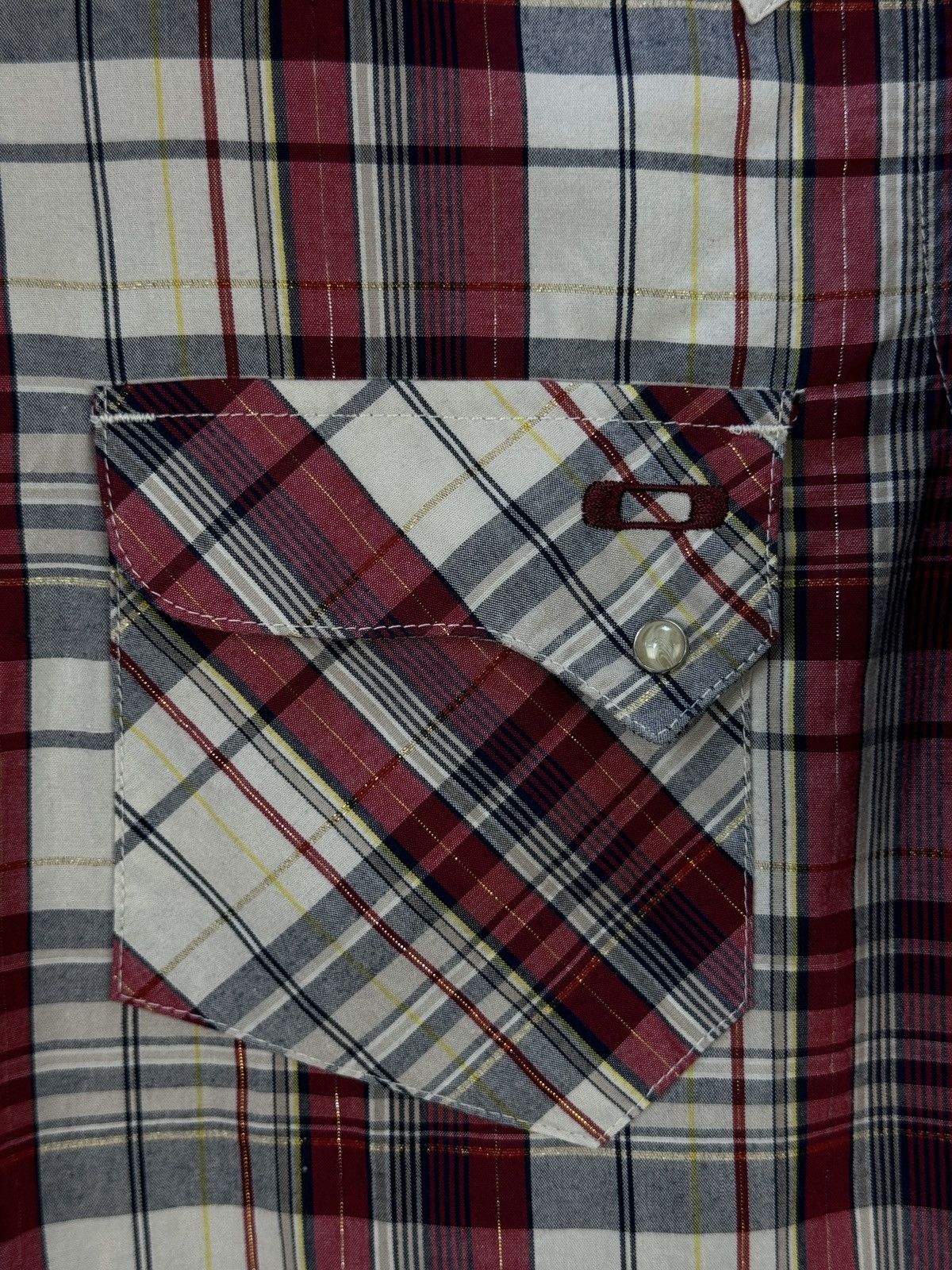 Oakley × Vintage OAKLEY Vintage Mens Short Sleeve Plaid Red Shirt Size US S / EU 44-46 / 1 - 6 Thumbnail