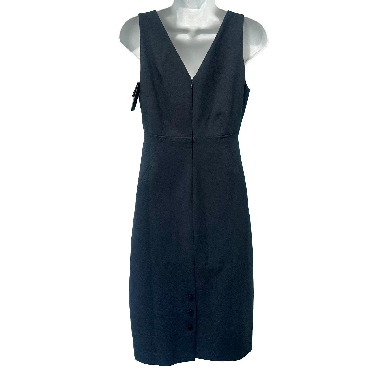 Club Monaco Womens size sold 2 dress navy blue back button vent