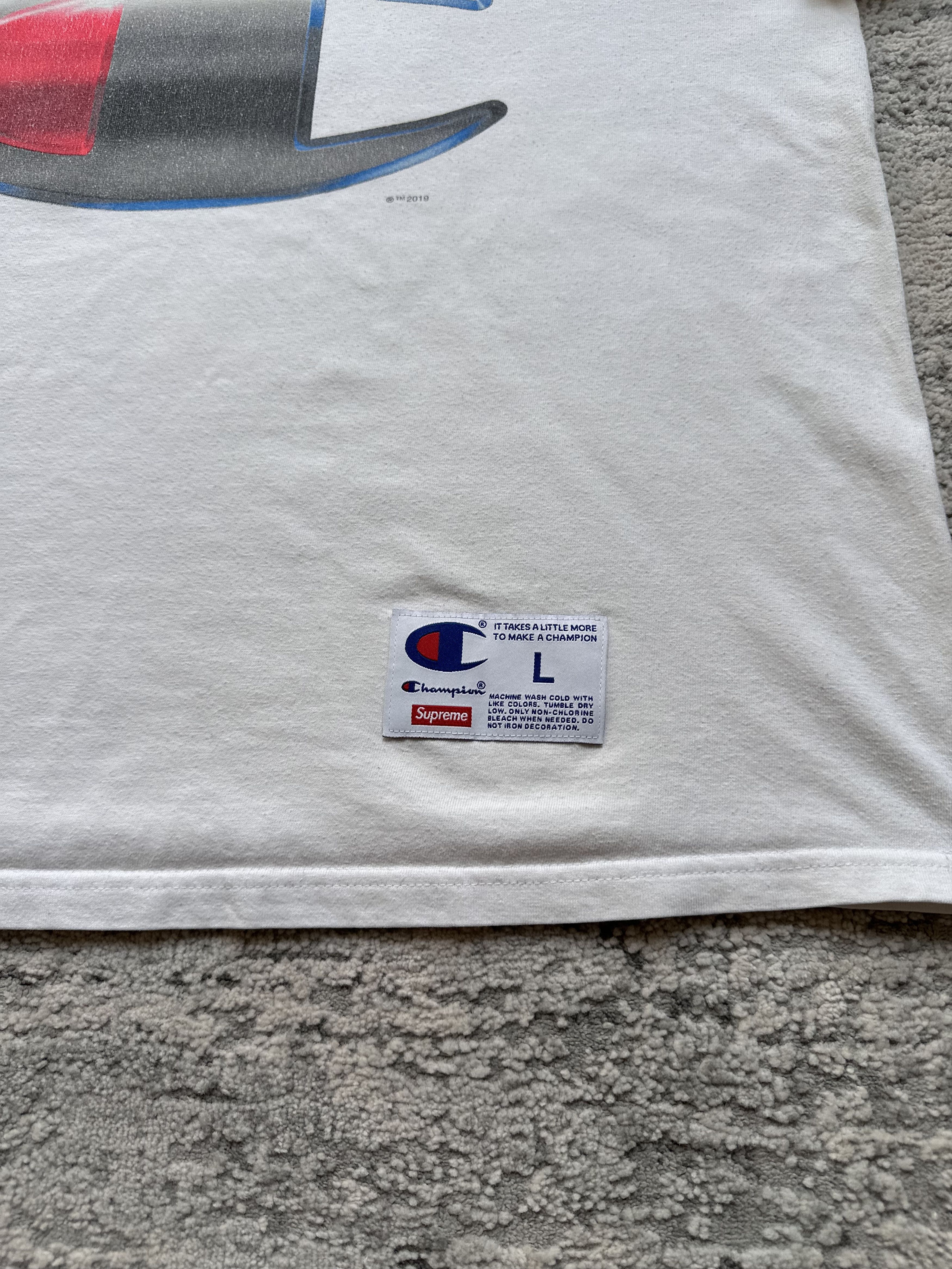 Champion × Supreme Supreme Champion t shirt Size US L / EU 52-54 / 3 - 3 Thumbnail