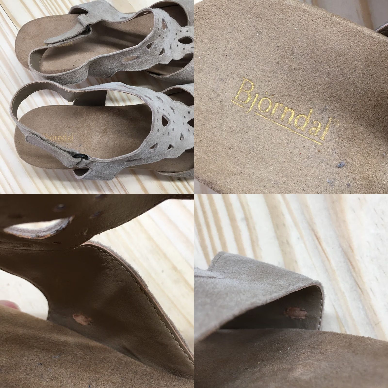 Vintage Bjorndal Sandals Womens 11 Susie Slingback Wedge Heels Comfort Brown Suede Sandals Womens 11 Brown Slingback Wedge Heel Suede Comfort Size US 11 / IT 41 - 8 Thumbnail