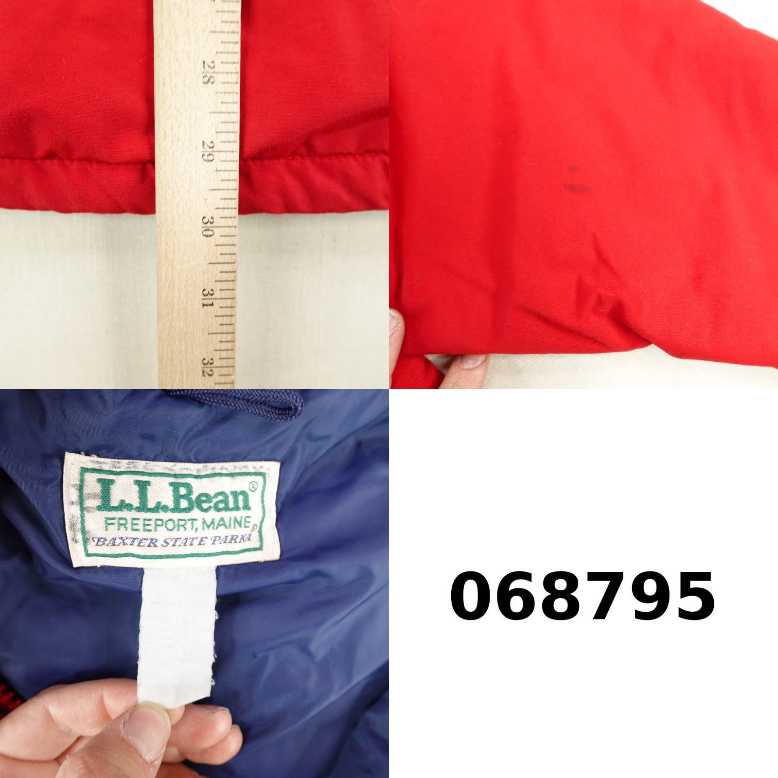 Vintage VINTAGE L.L. Bean Jacket Mens Large Red Baxter State Parka Rain Coat Waterproof Jacket Coat Parka 90s Outdoor Mens Size US L / EU 52-54 / 3 - 8 Thumbnail
