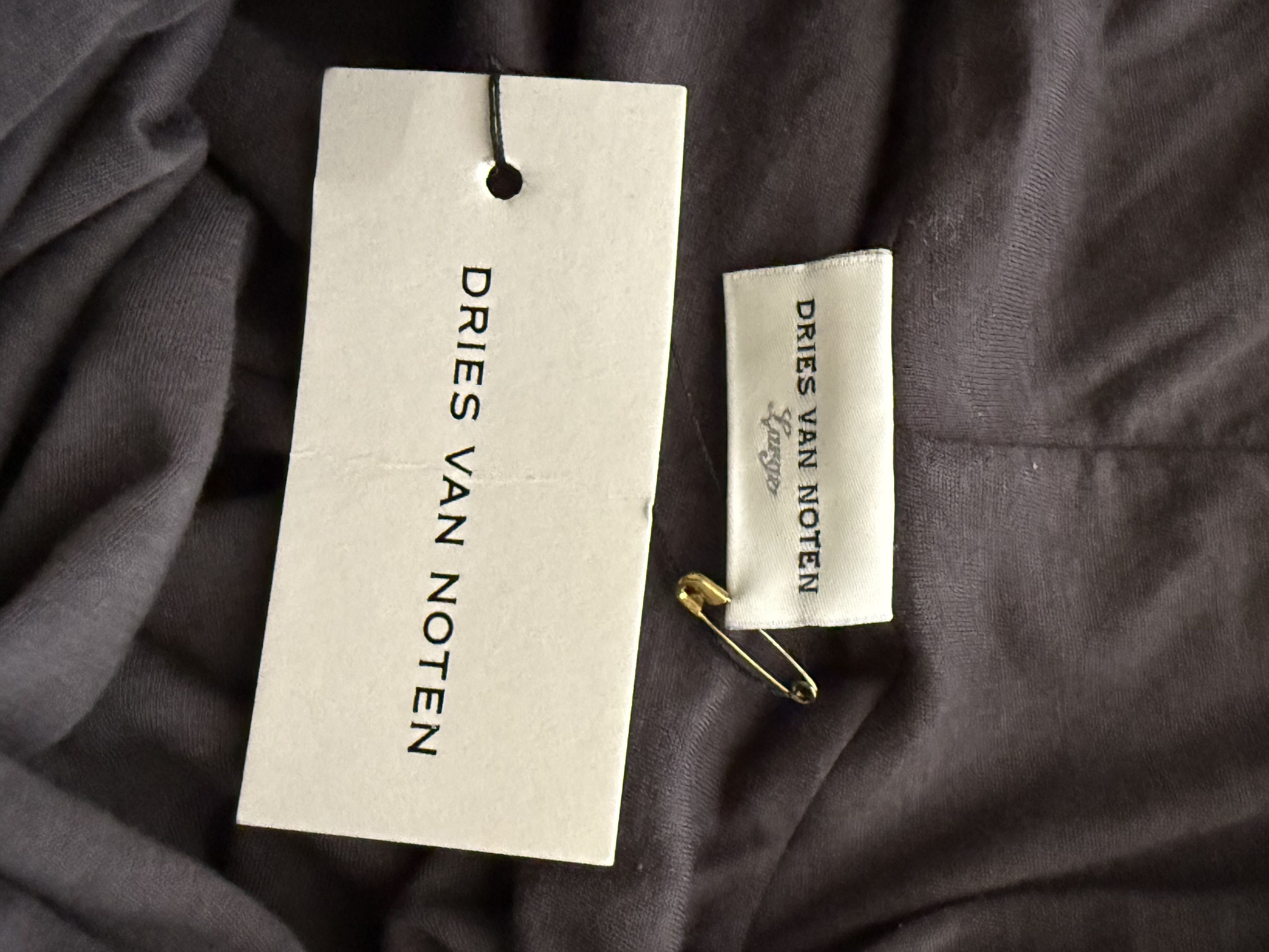 Dries Van Noten Gray Drawstring Hoodie Double Layer Size US L / EU 52-54 / 3 - 5 Thumbnail