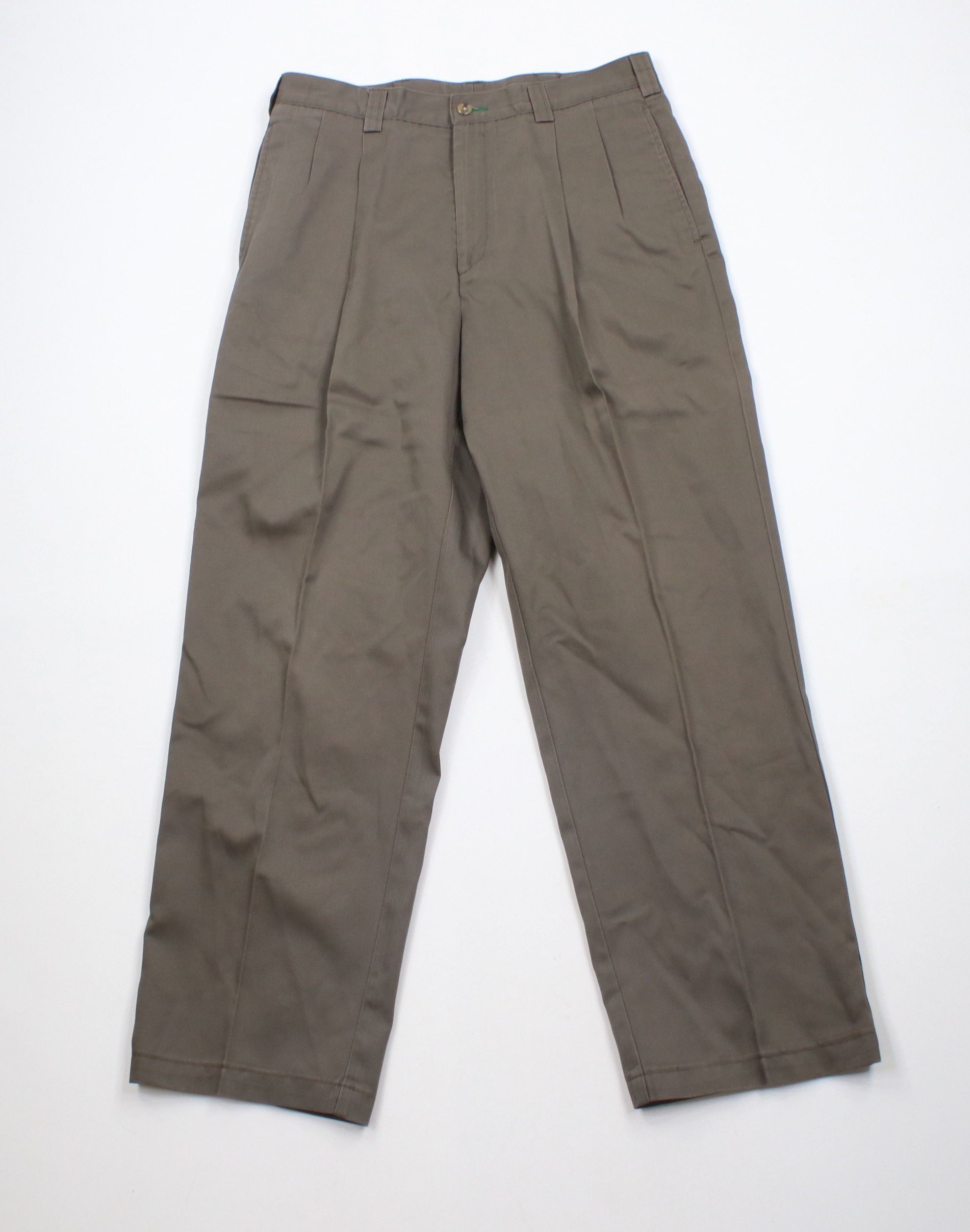 Tommy Hilfiger × Vintage Vintage 90s Tommy Hilfiger Wide Leg Chino Pants Breen Size US 30 / EU 46 - 1 Thumbnail