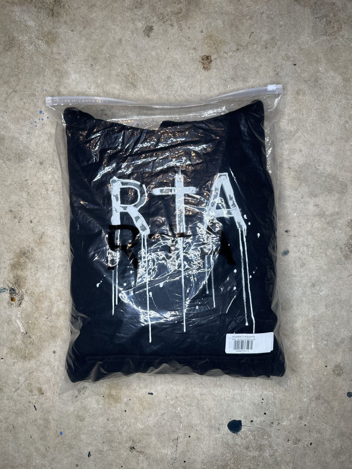 Rta RTA DION HOODIE - BLACK WATERCOLOR Size US S / EU 44-46 / 1 - 5 Thumbnail