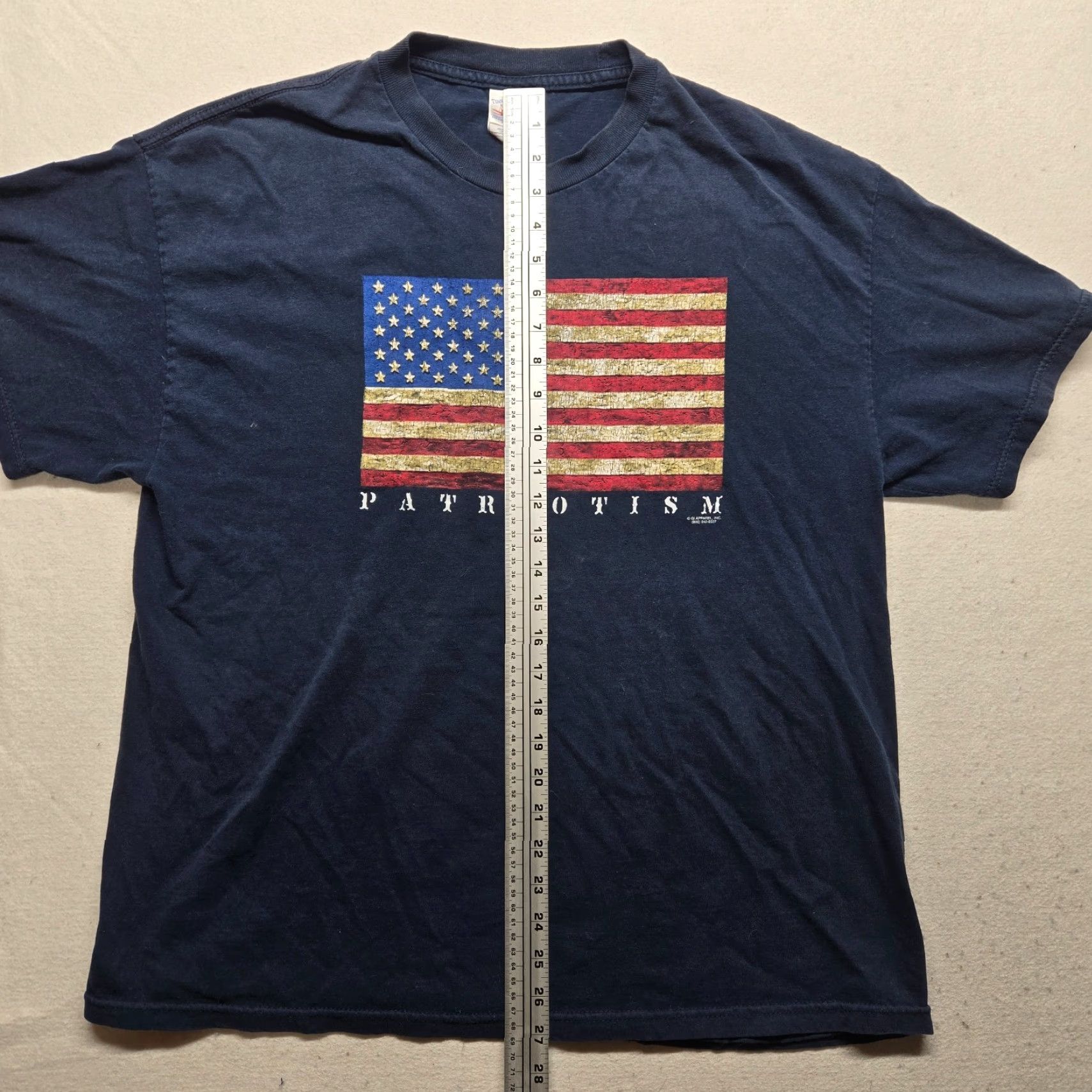 Vintage America USA Patriotic T-Shirt Short Sleeve Blue Men XL Shirt 4th July Vintage? No Size US XL / EU 56 / 4 - 6 Thumbnail