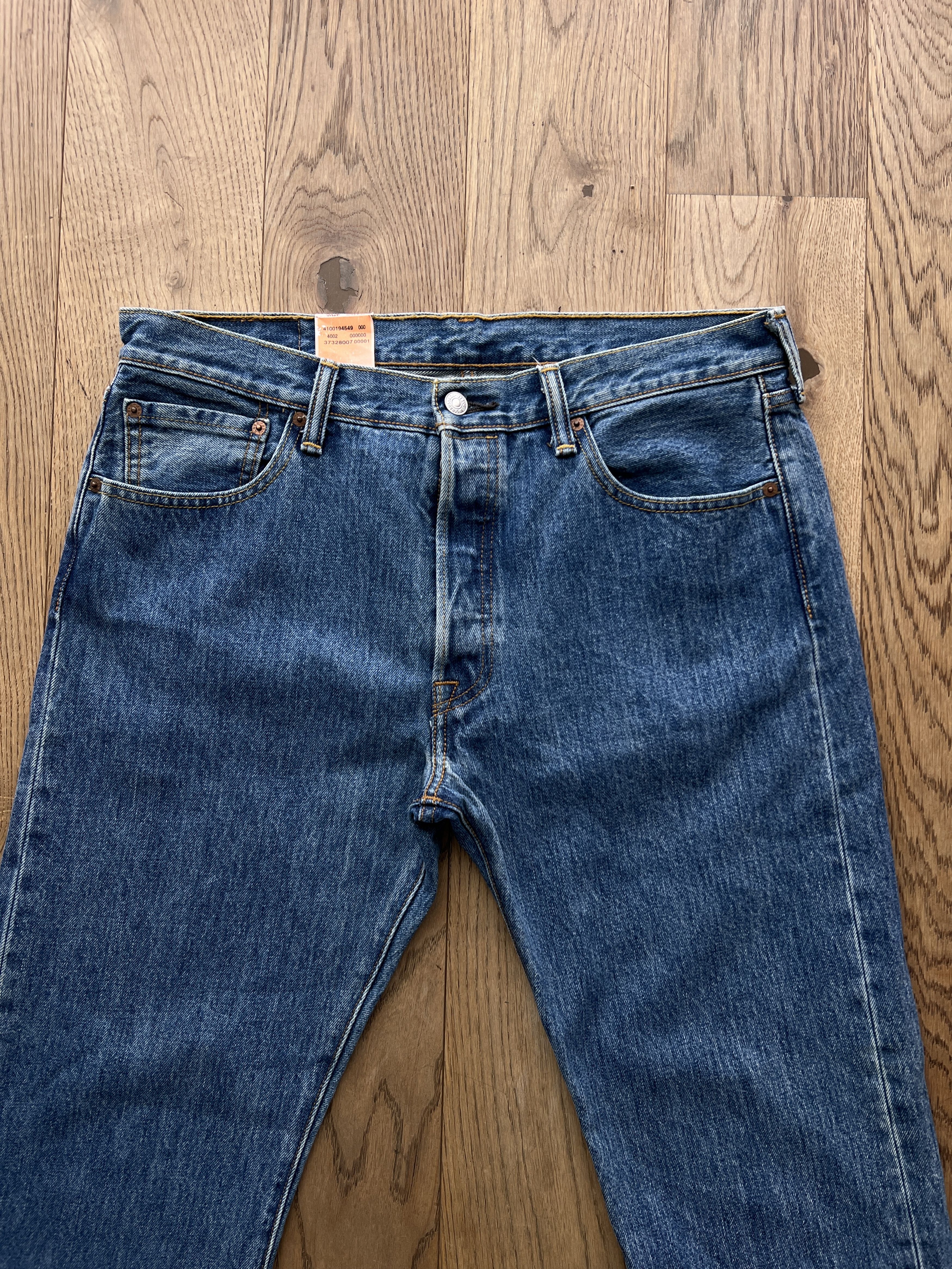 Levi's New! Levis 501 croped retro navy blue y2k denim vintage boxy Size US 34 / EU 50 - 13 Thumbnail