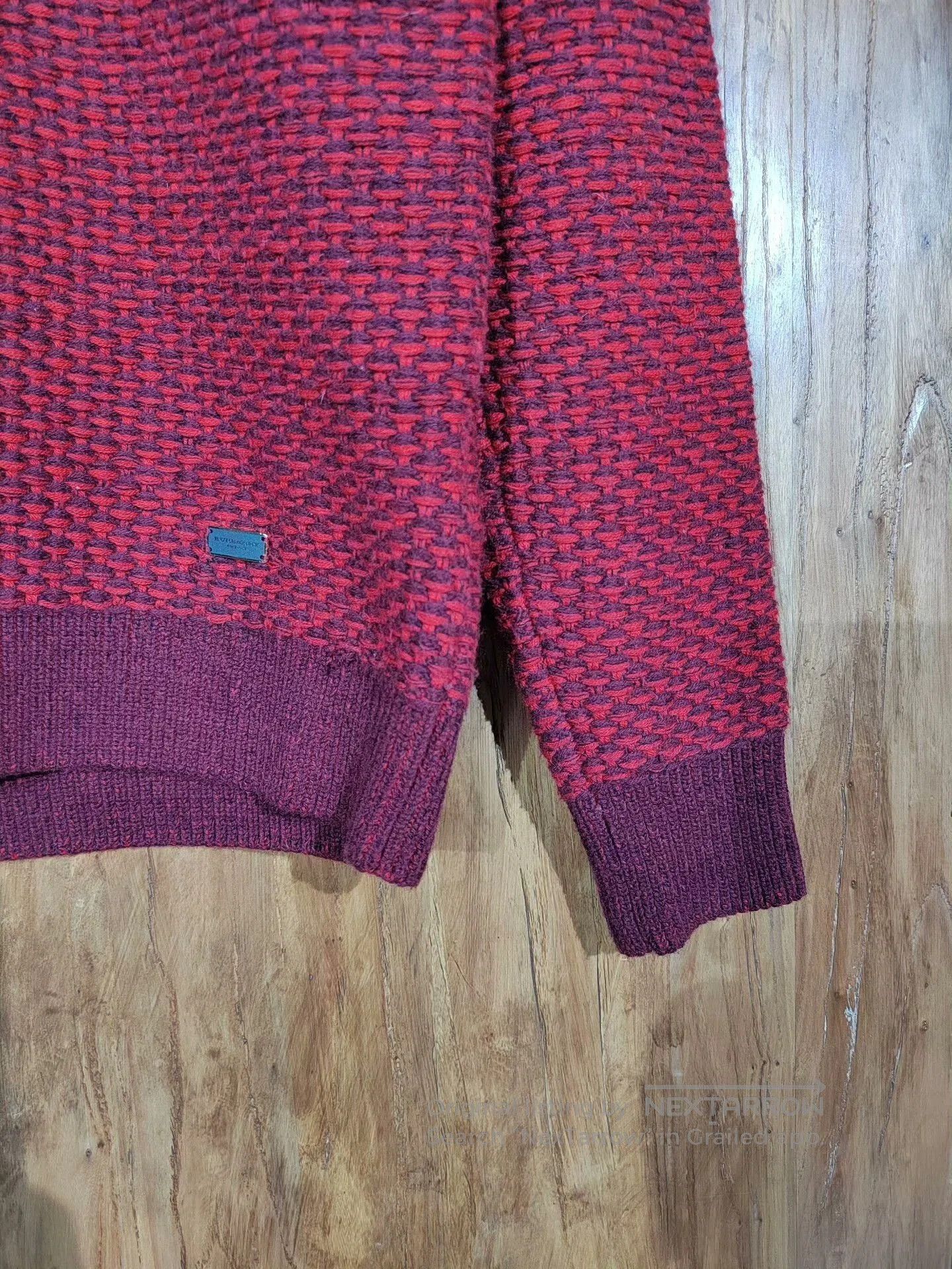 Burberry Burberry Men's Red Knit Sweater. Size US S / EU 44-46 / 1 - 4 Thumbnail