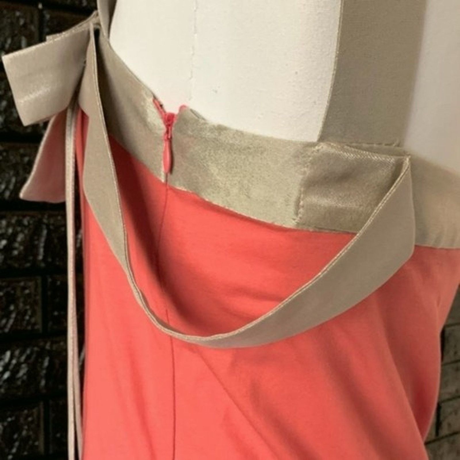 Stella McCartney Stella McCartney Knit Sleeveless blouse with Coral gold bow Size S / US 4 / IT 40 - 7 Thumbnail